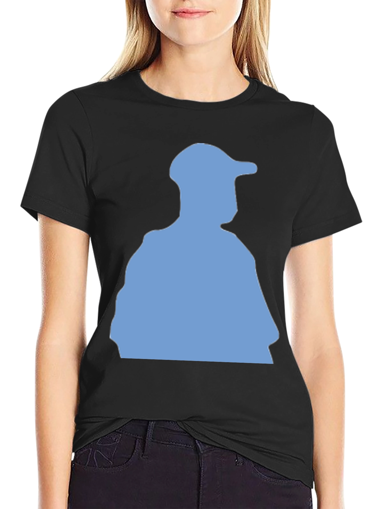 Silhouette Graphic Tee - Casual Black Cotton Shirt