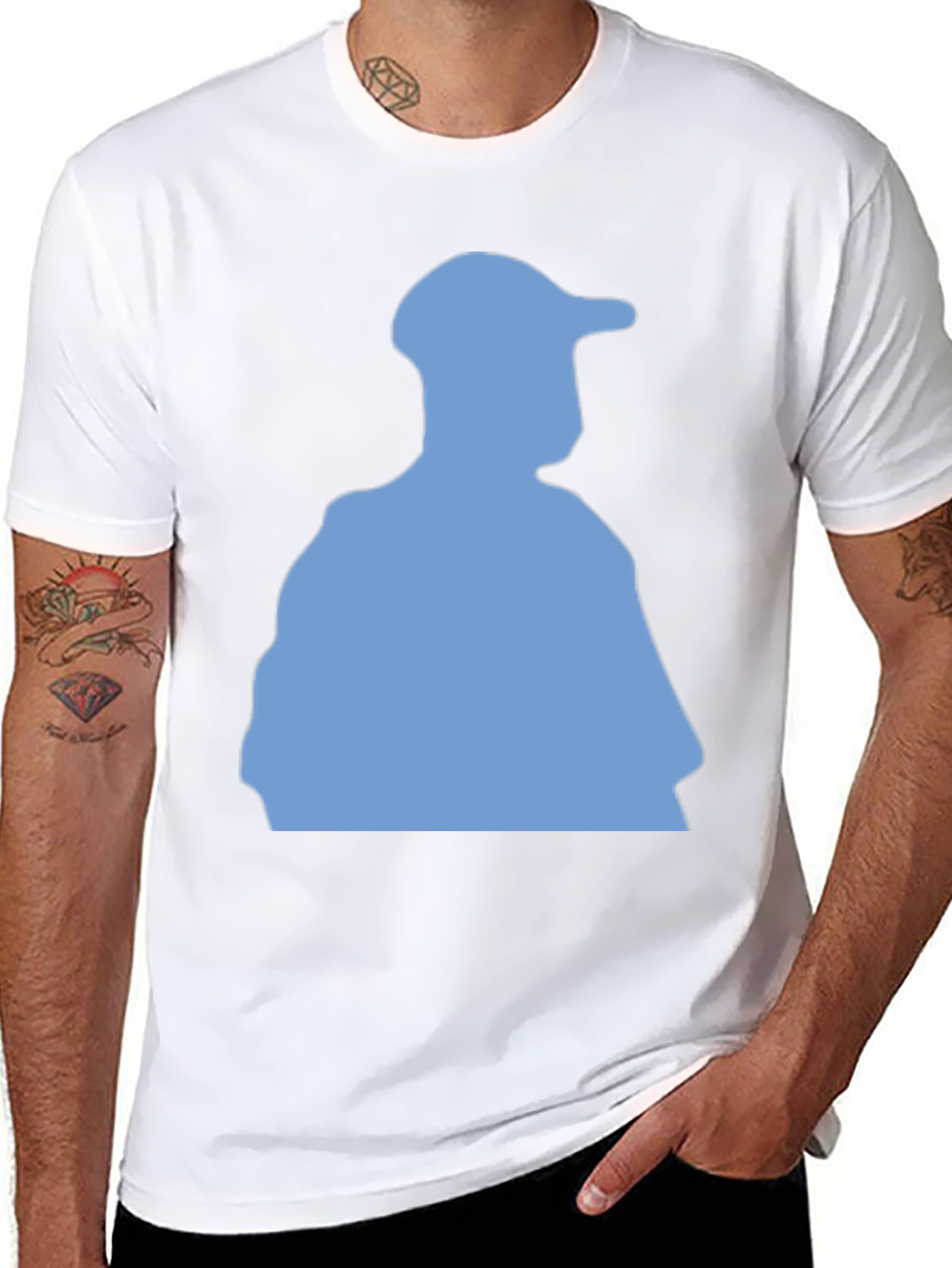 Silhouette Graphic Tee - Casual Black Cotton Shirt