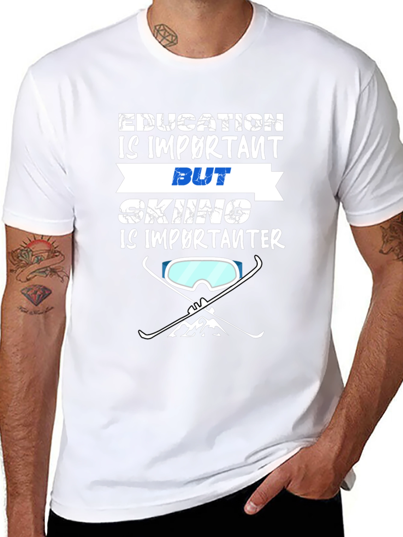 Education vs. Skiing Tee: Important Choice!