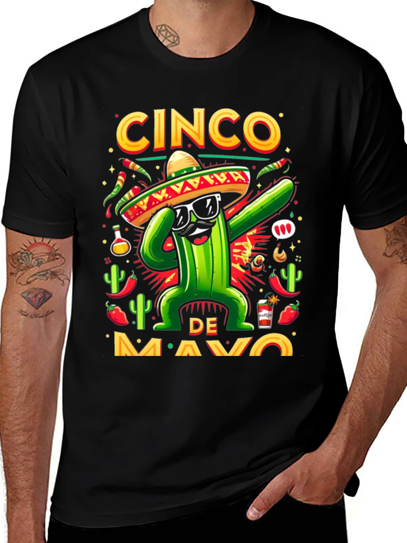 Cinco De Mayo Cactus T-Shirt