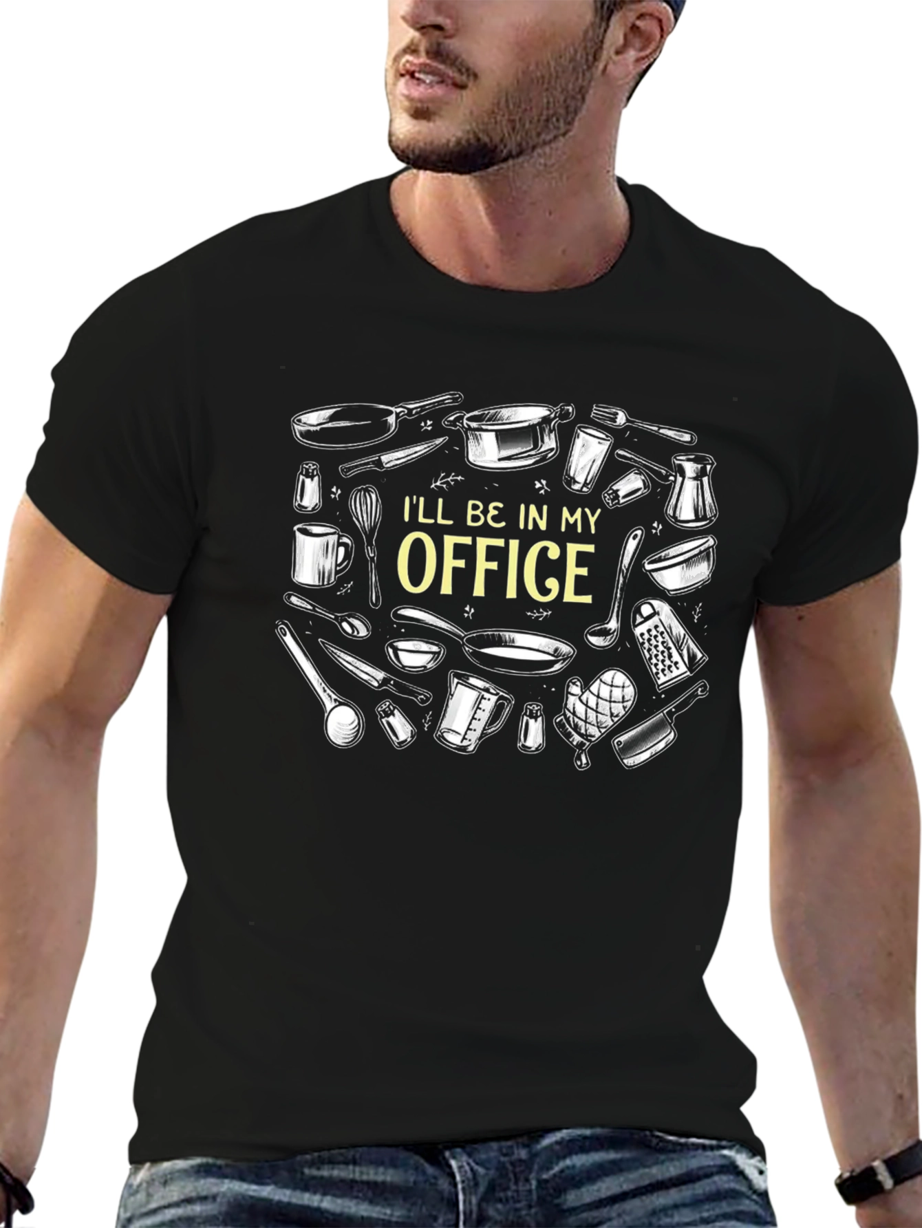 Culinary Office Black T-Shirt