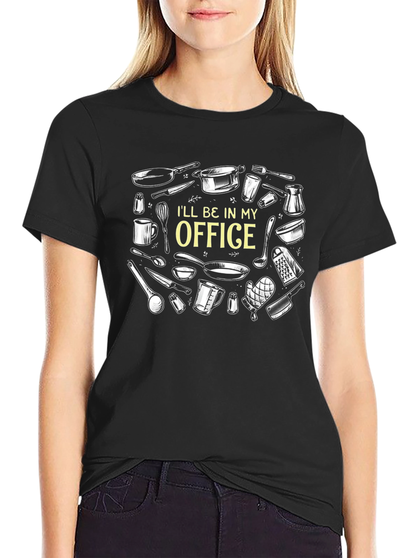 Culinary Office Black T-Shirt