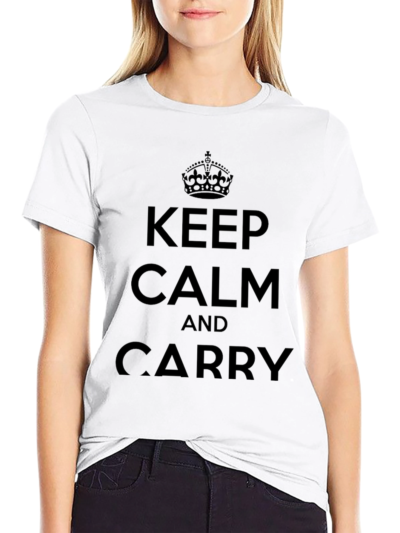 Keep Calm and Carry On Graphic T-Shirt