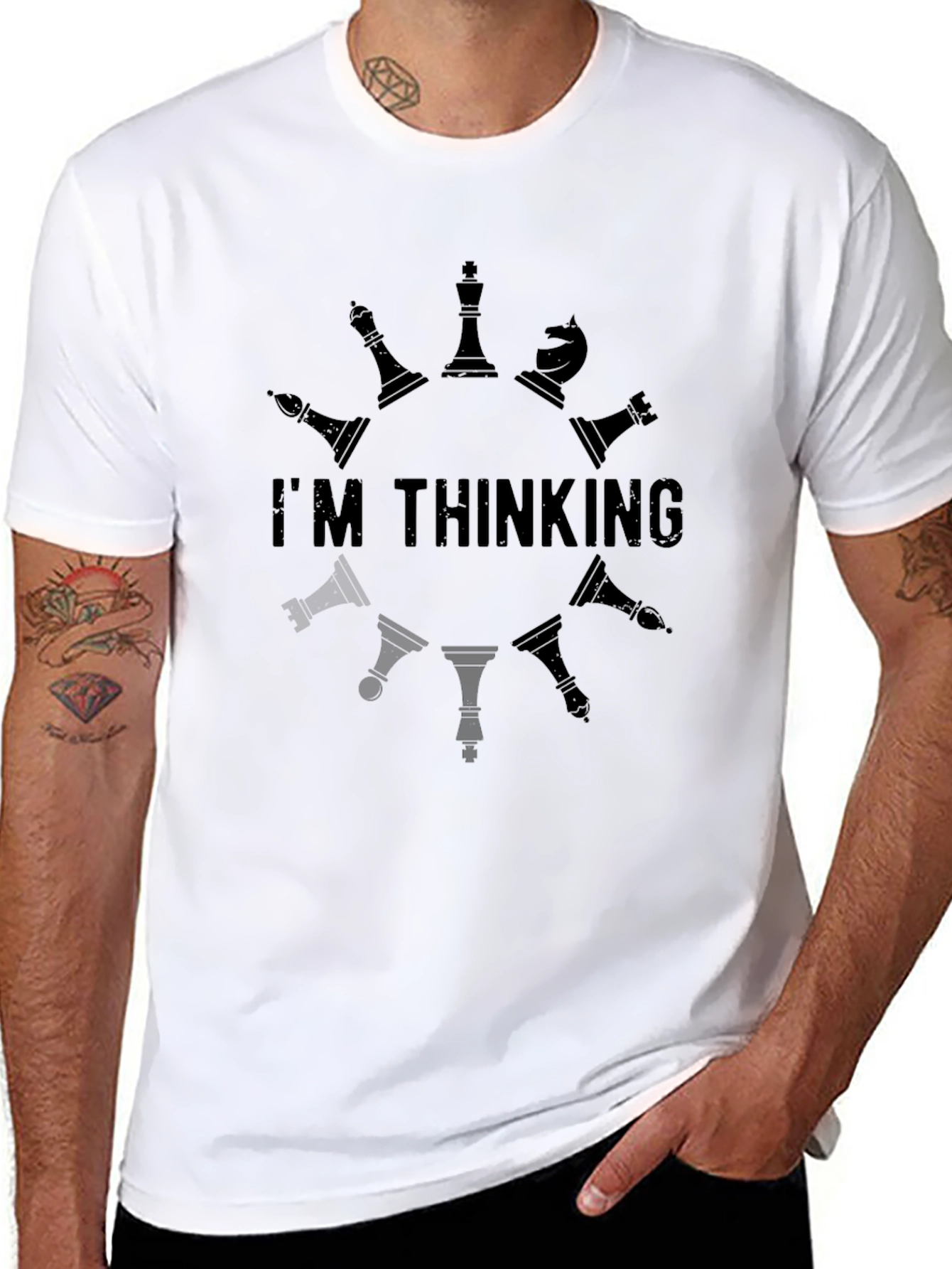 Chess Lover Graphic Tee - Im Thinking Design