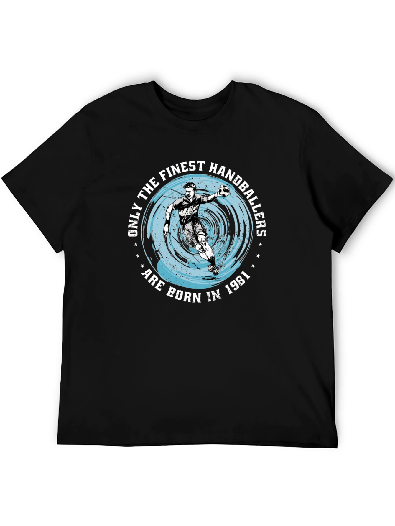 Finest Handballers Born in 1981 Black T-Shirt