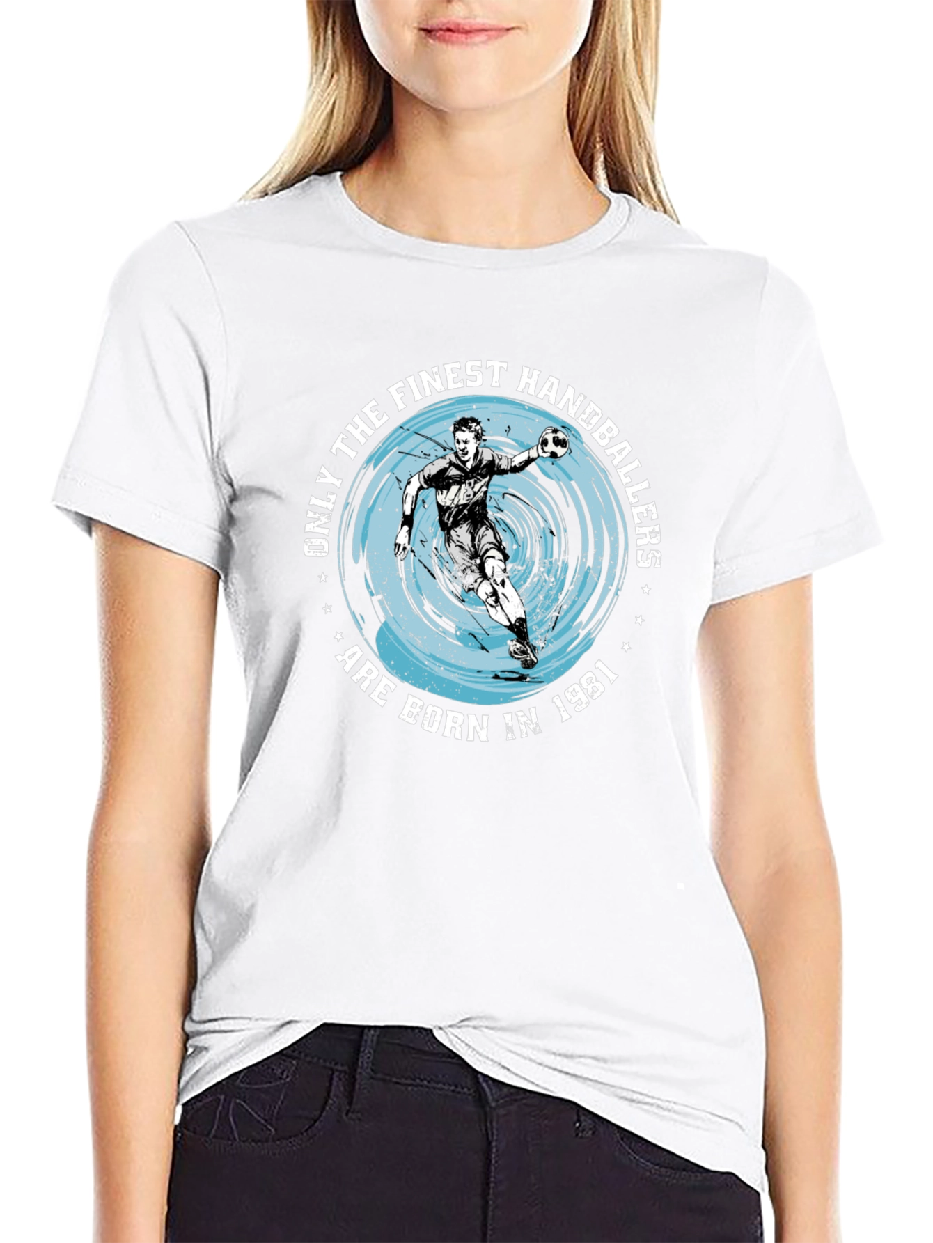 Finest Handballers Born in 1981 Black T-Shirt