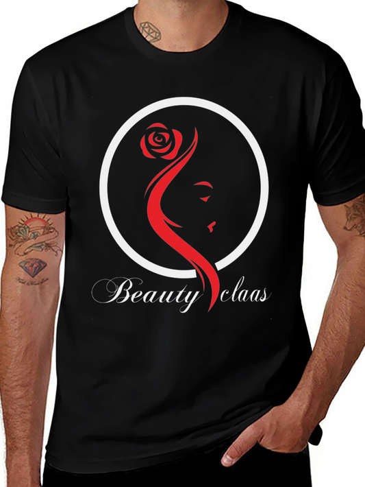 Beauty Claas Graphic Tee - Black Cotton Blend T-Shirt