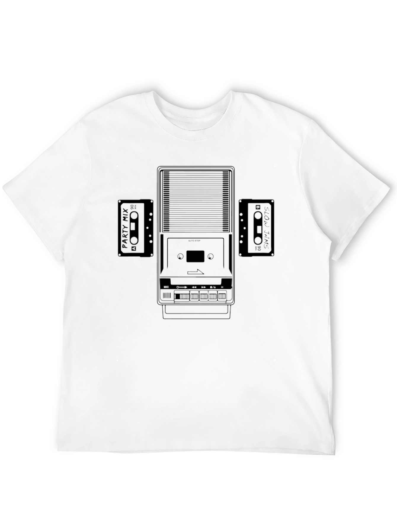 Retro Cassette Player Graphic Tee