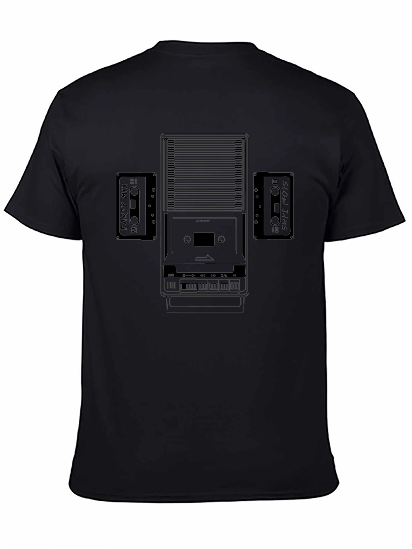 Retro Cassette Player Graphic Tee
