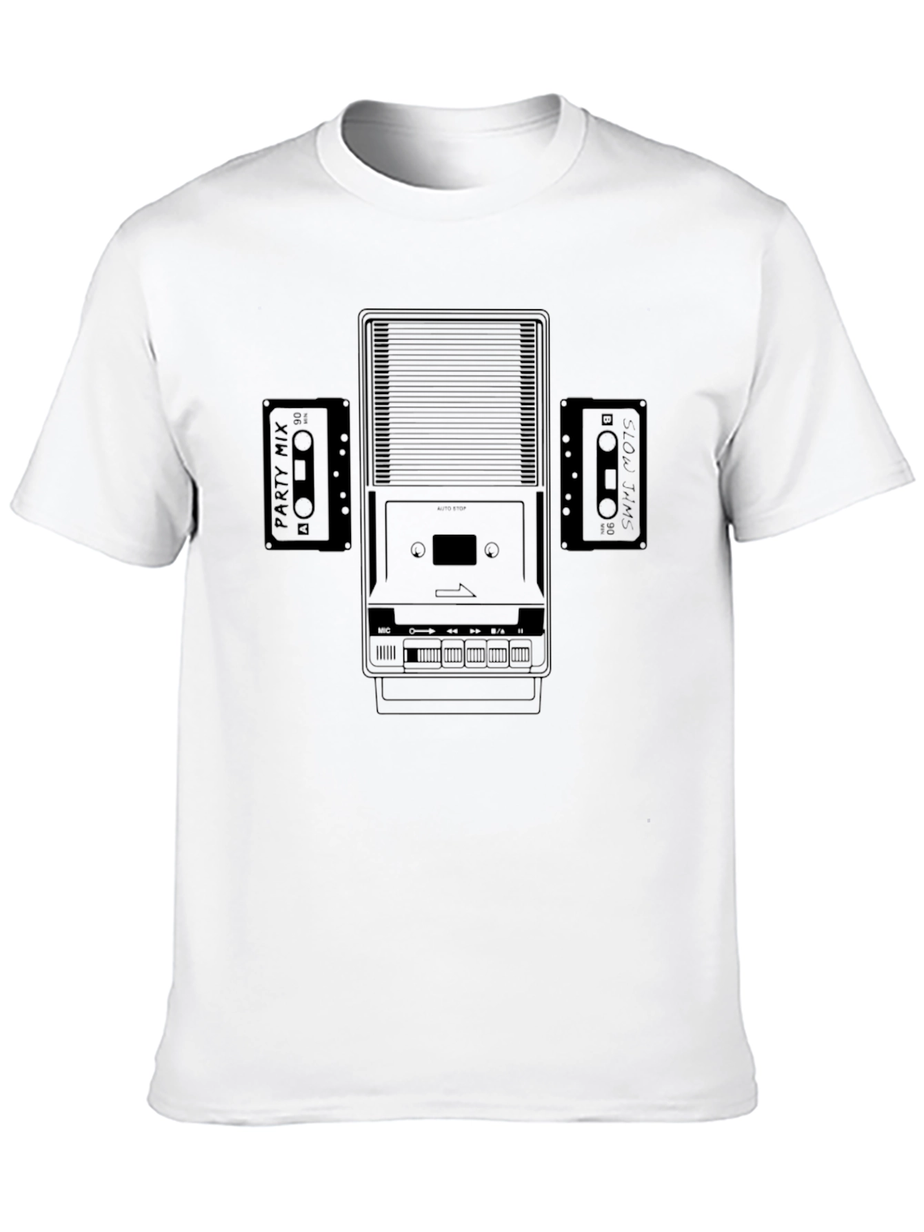 Retro Cassette Player Graphic Tee