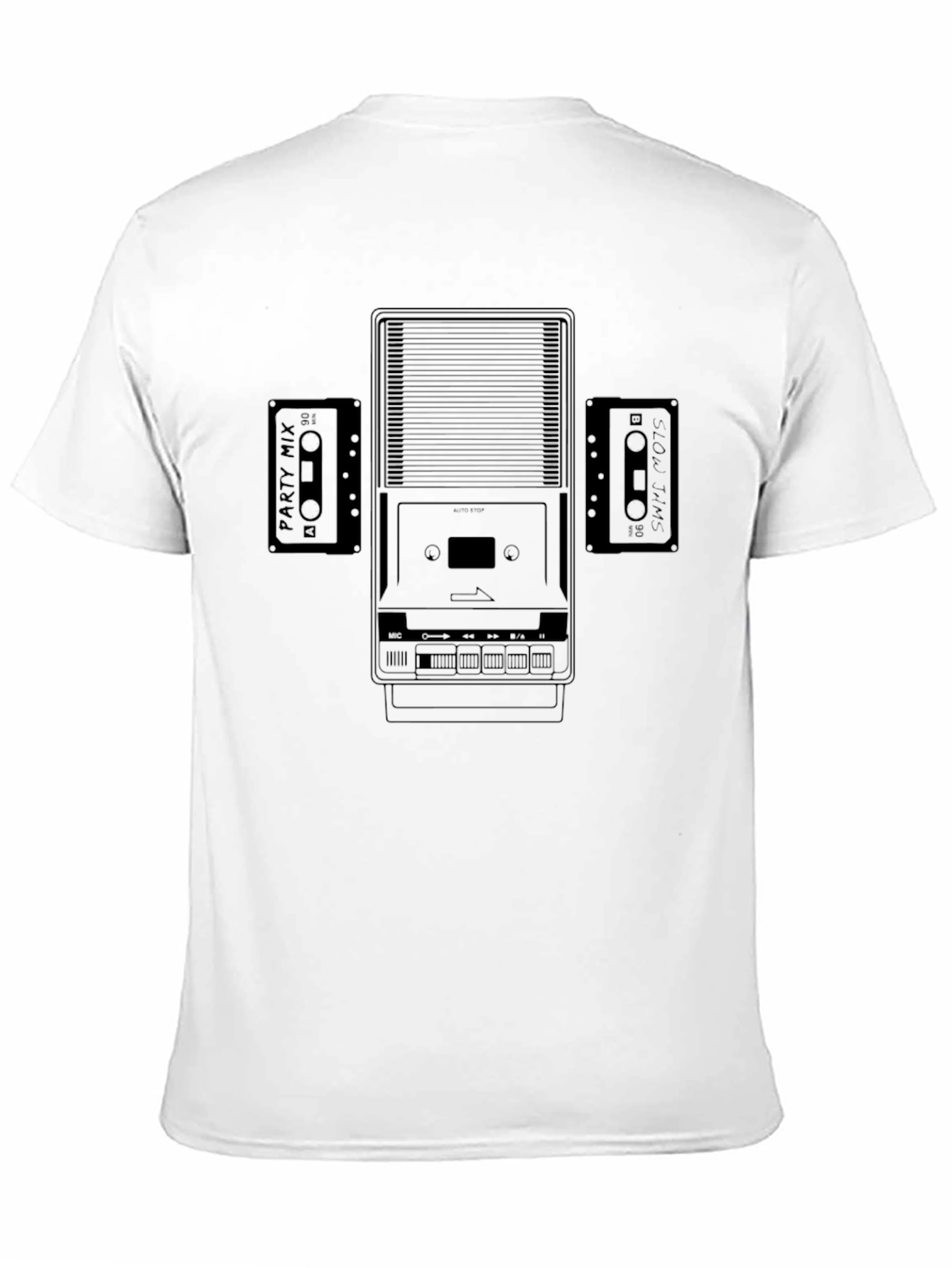 Retro Cassette Player Graphic Tee