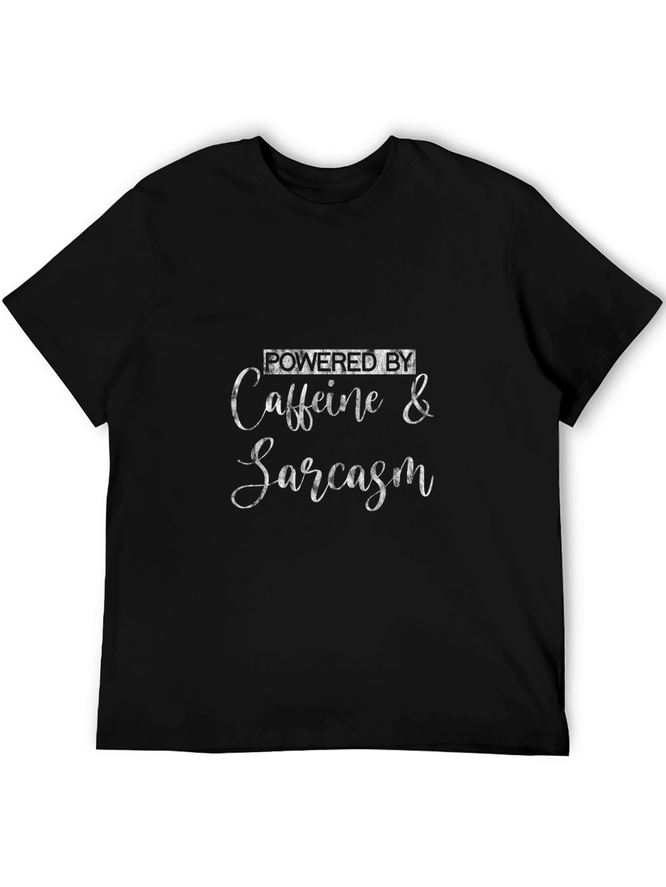 Powered by Caffeine & Sarcasm Graphic Tee