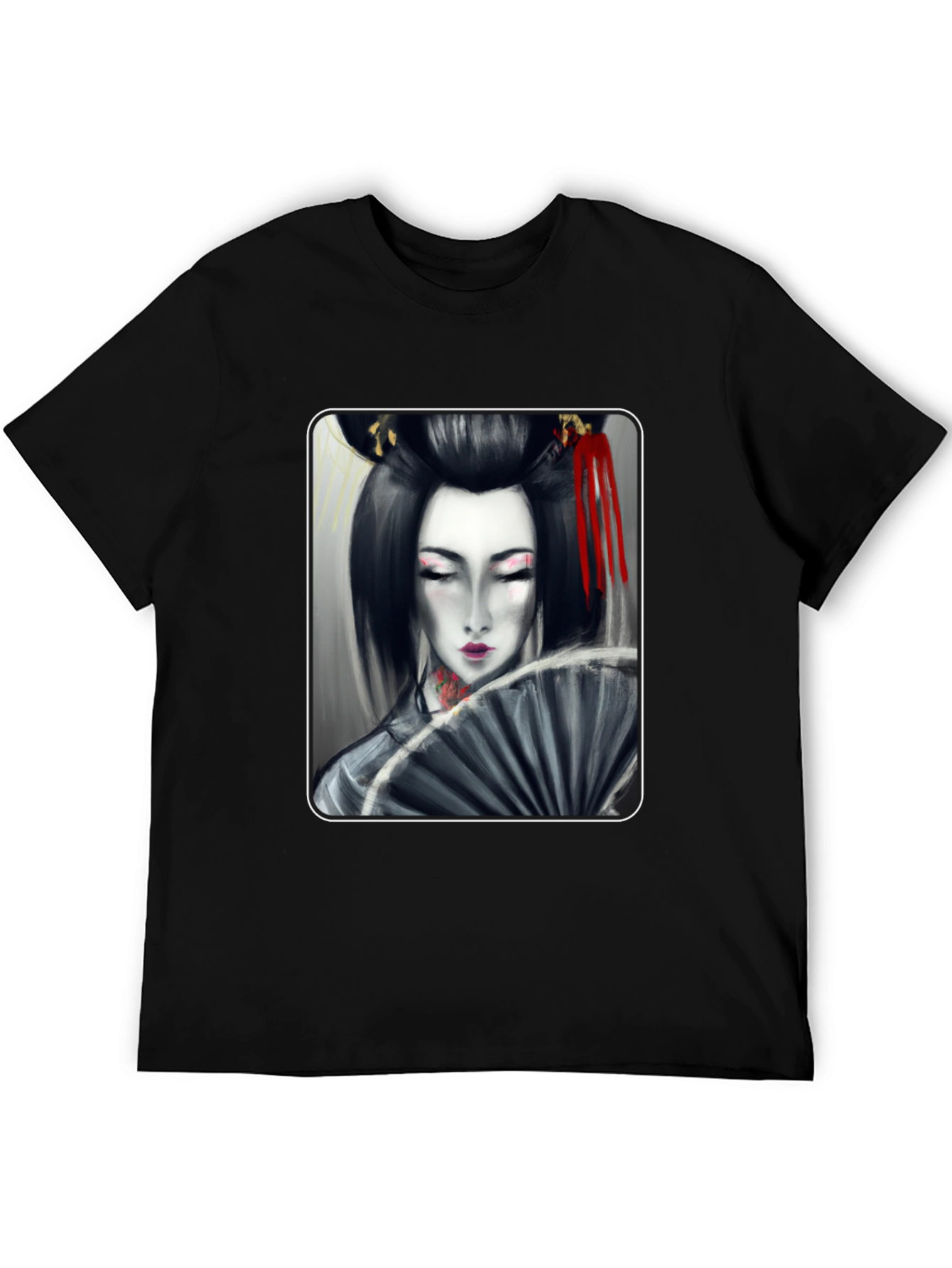 Geisha Graphic Black T-Shirt