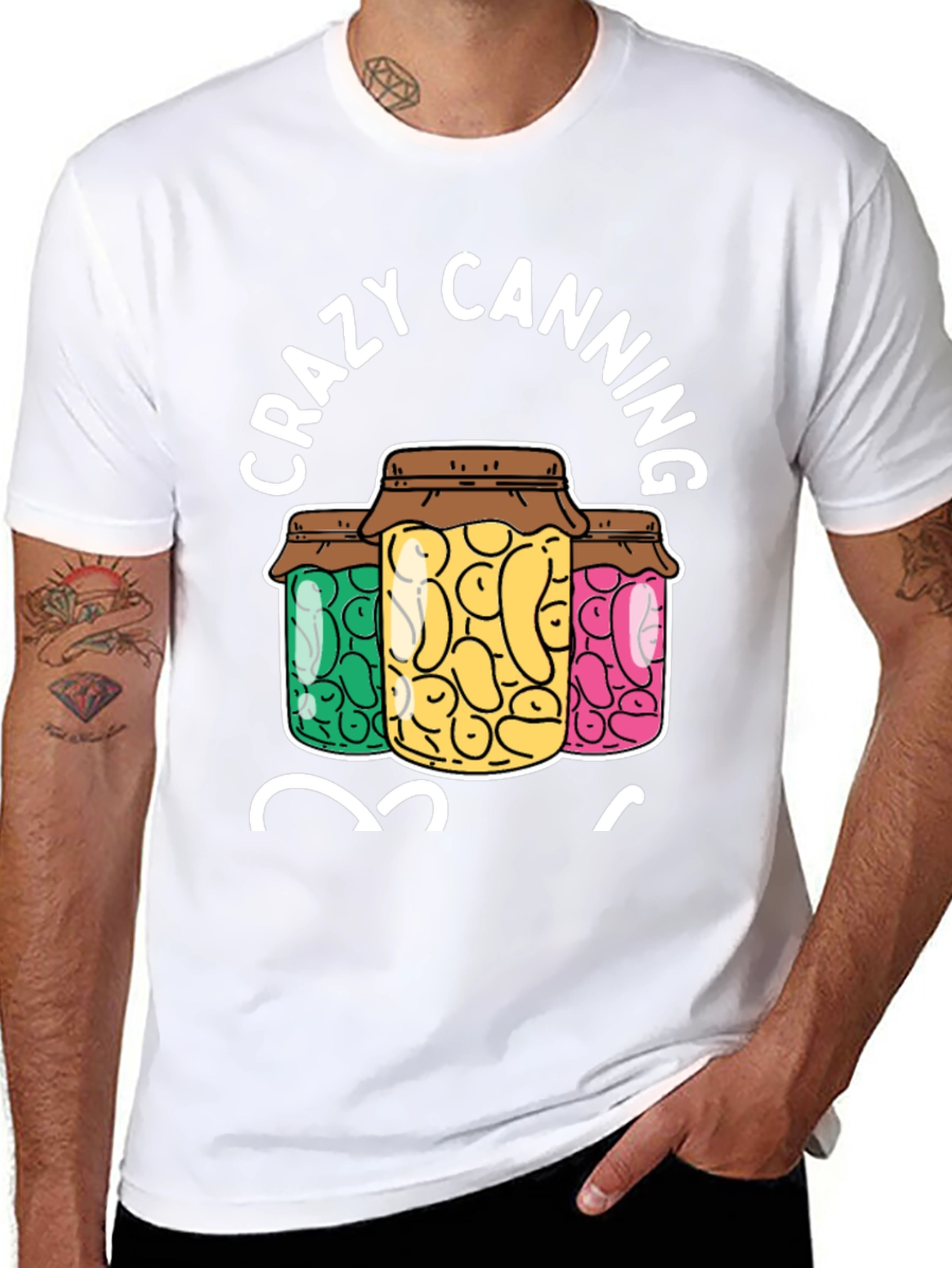 Crazy Canning T-Shirt - Canning Jars Graphic Tee