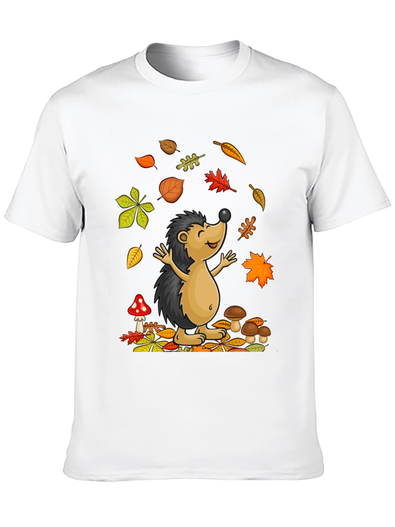 Autumn Hedgehog T-Shirt - Cute Fall Design