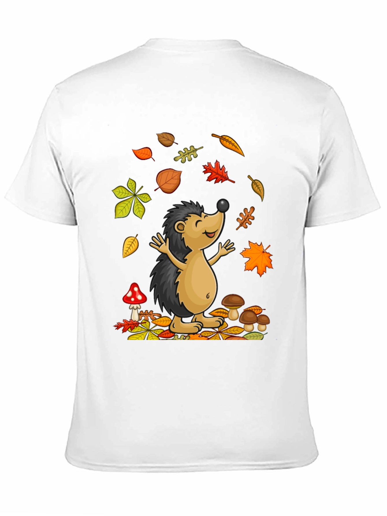 Autumn Hedgehog T-Shirt - Cute Fall Design