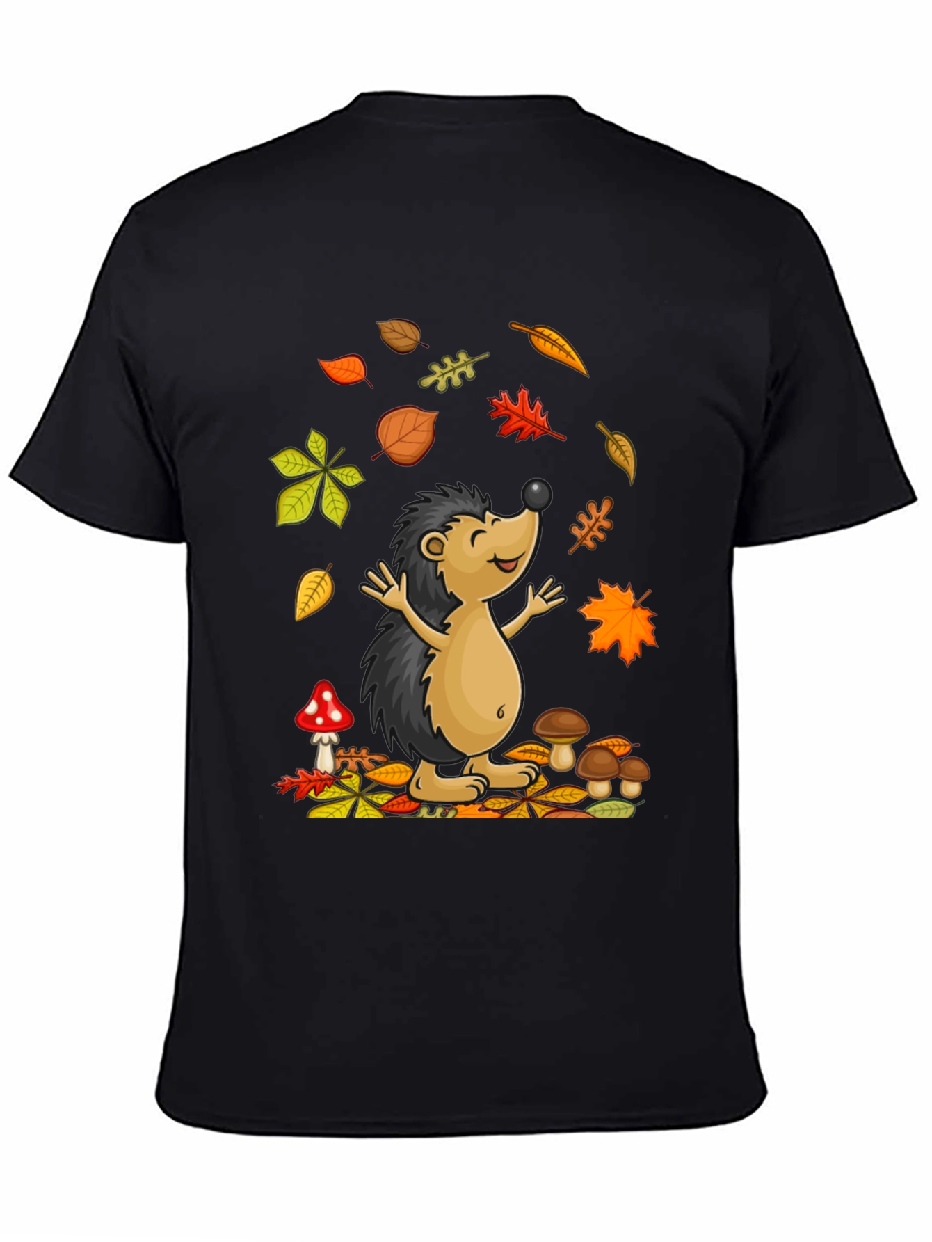 Autumn Hedgehog T-Shirt - Cute Fall Design