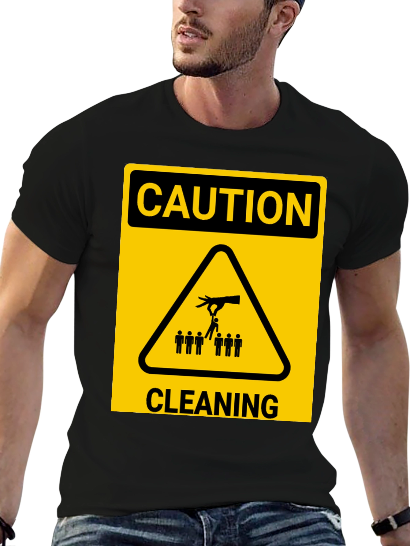Caution Cleaning T-Shirt
