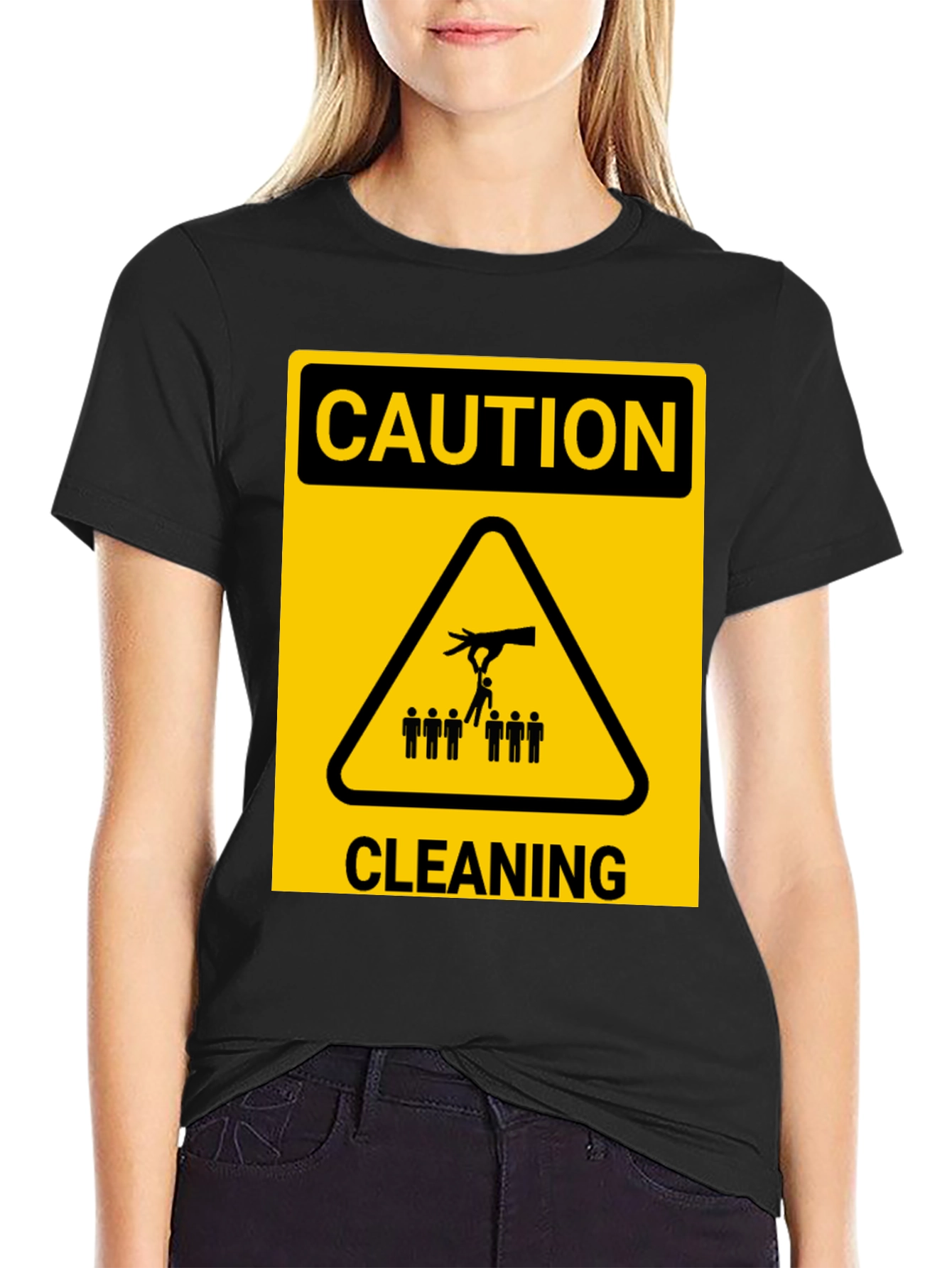 Caution Cleaning T-Shirt
