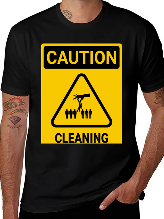 Caution Cleaning T-Shirt