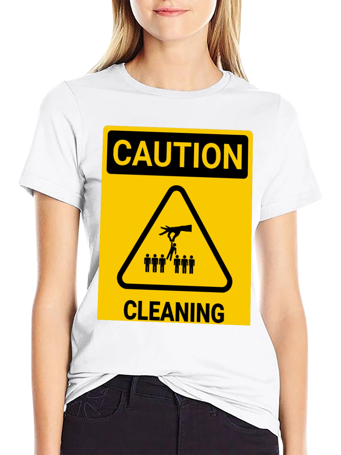 Caution Cleaning T-Shirt