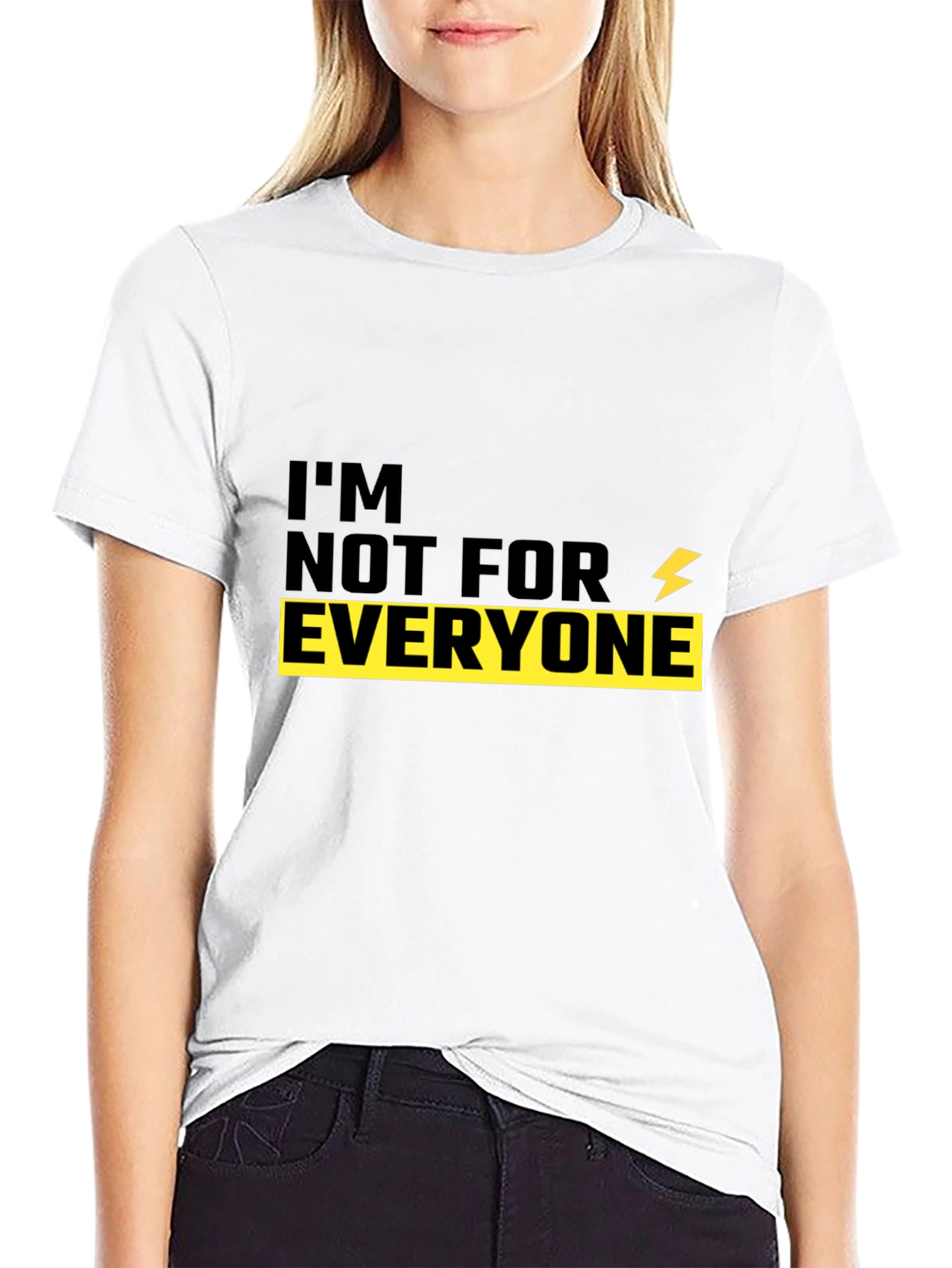 Im Not For Everyone Black Graphic Tee