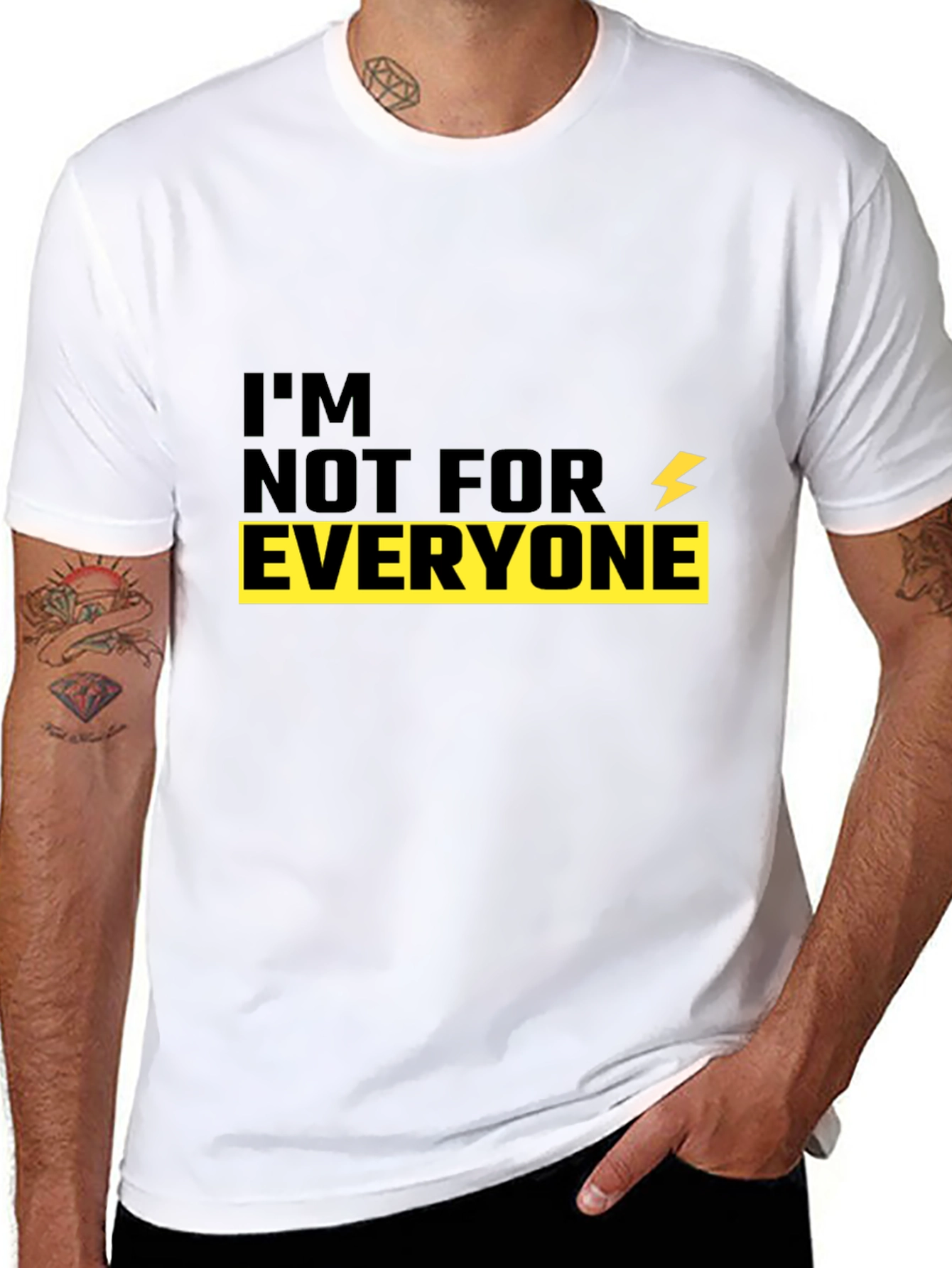 Im Not For Everyone Black Graphic Tee