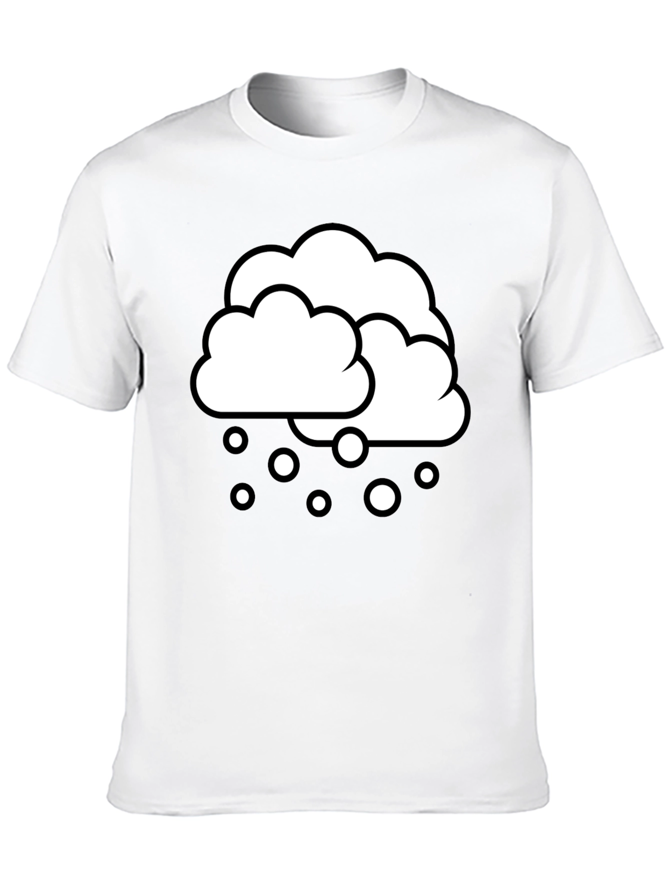 Snow Day Graphic Tee - Black Cotton T-Shirt