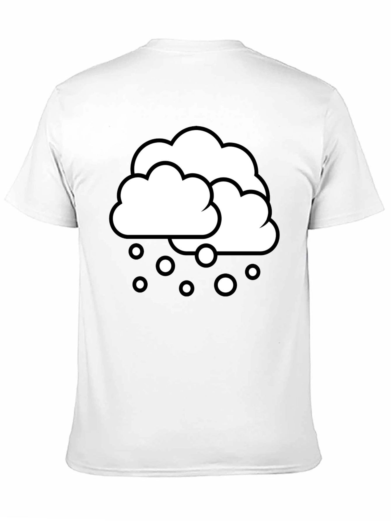 Snow Day Graphic Tee - Black Cotton T-Shirt