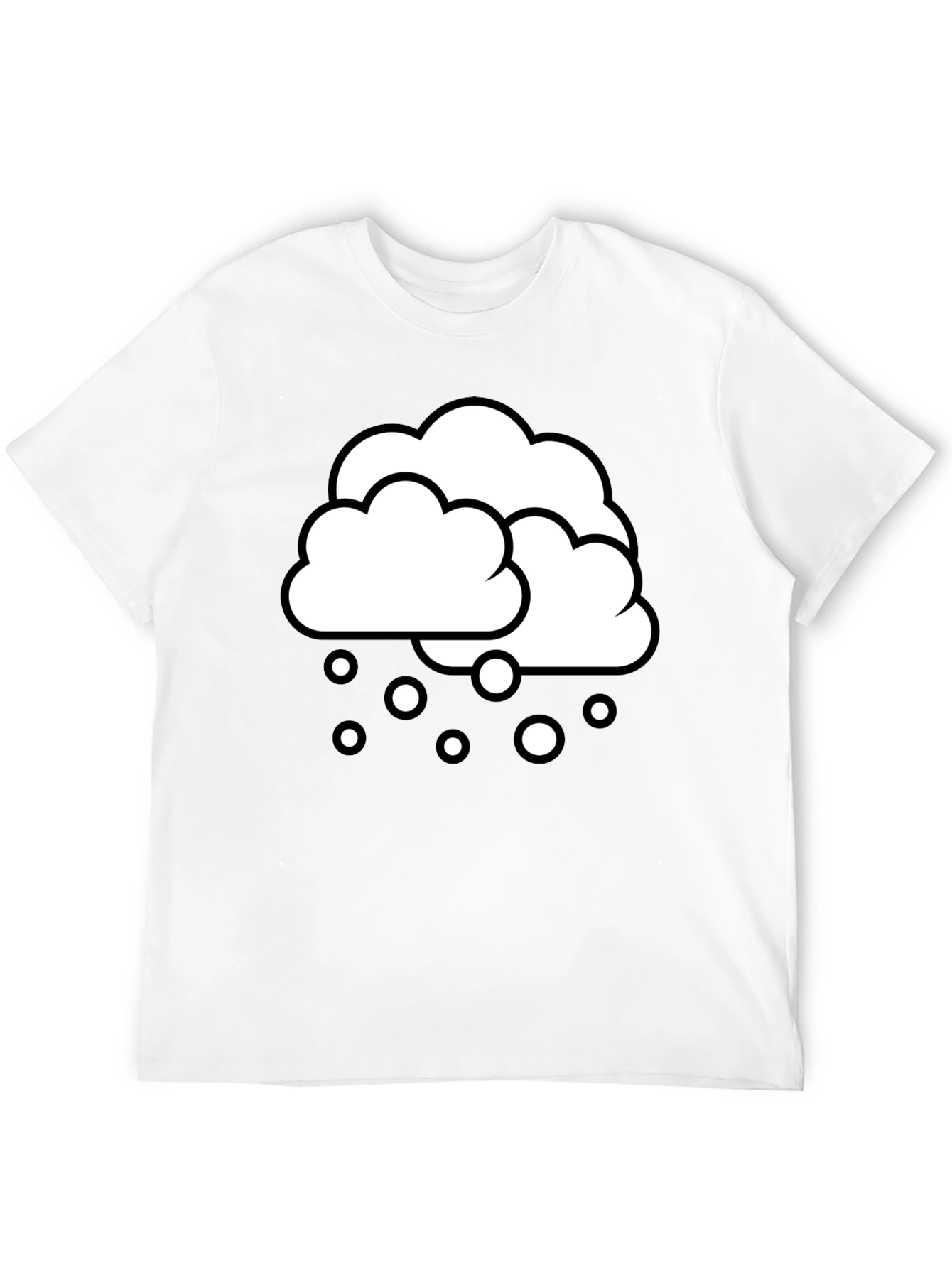 Snow Day Graphic Tee - Black Cotton T-Shirt