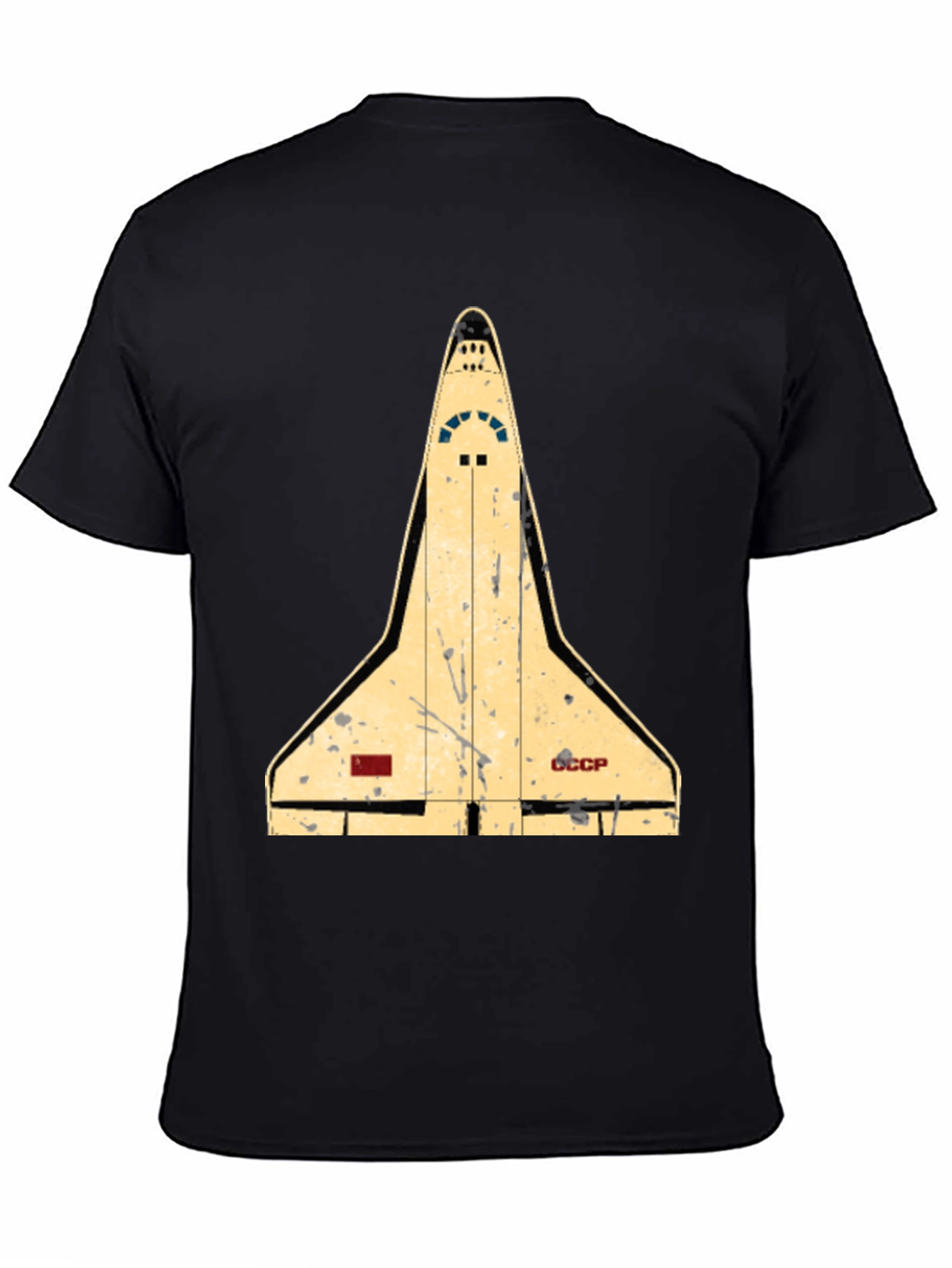 Retro Space Shuttle T-Shirt - Black