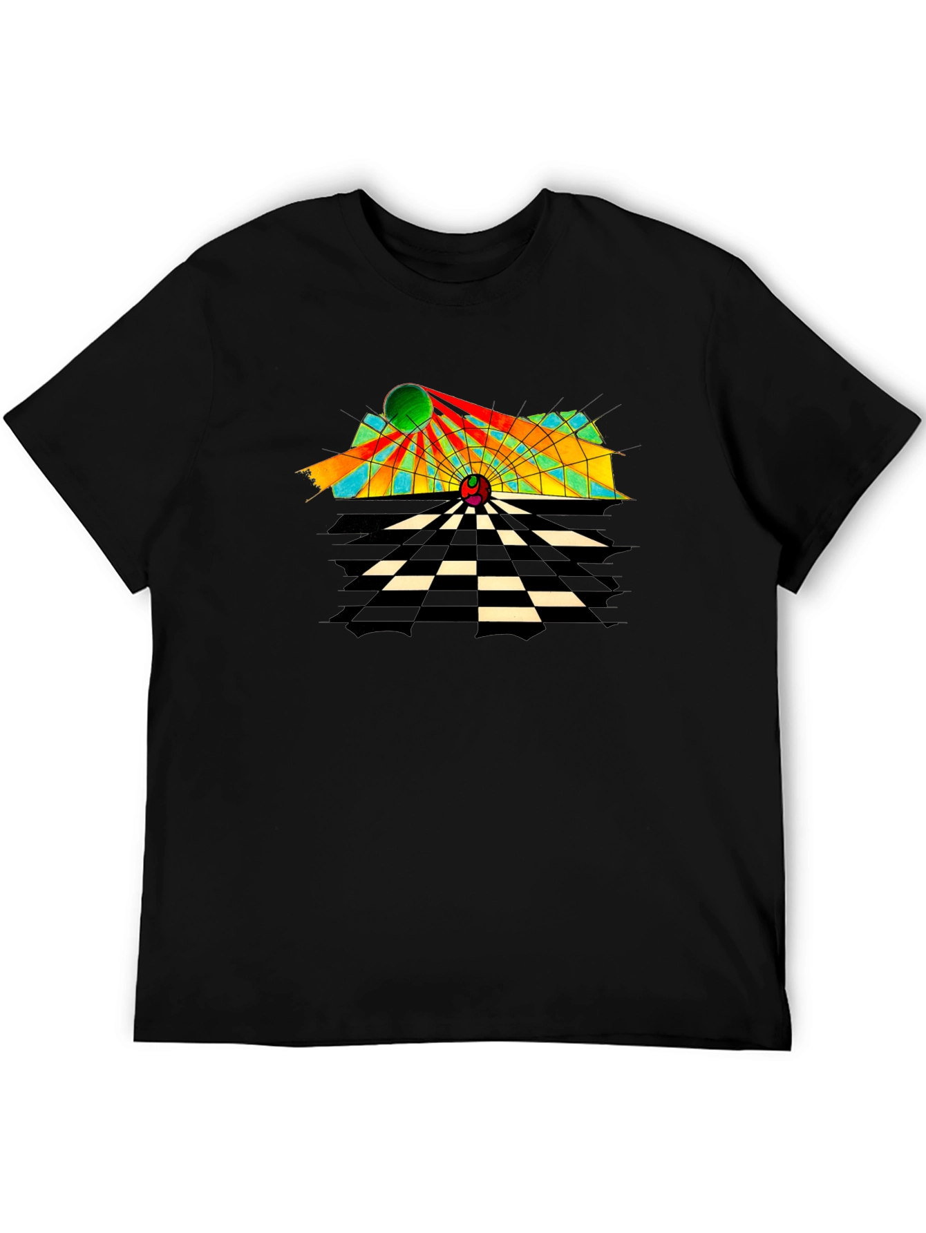 Abstract Geometric T-Shirt - Retro Style Tee