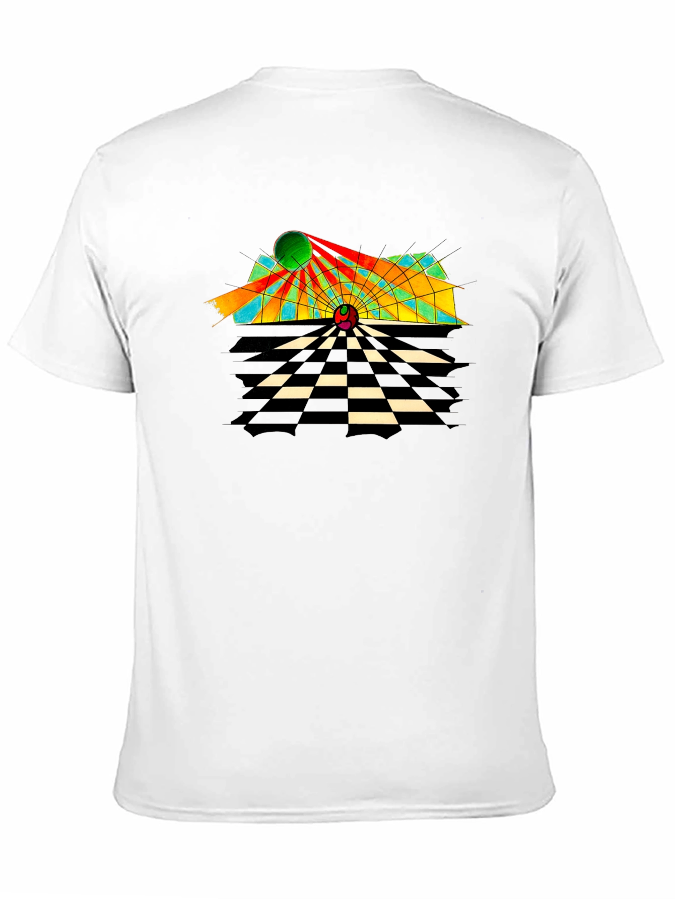 Abstract Geometric T-Shirt - Retro Style Tee
