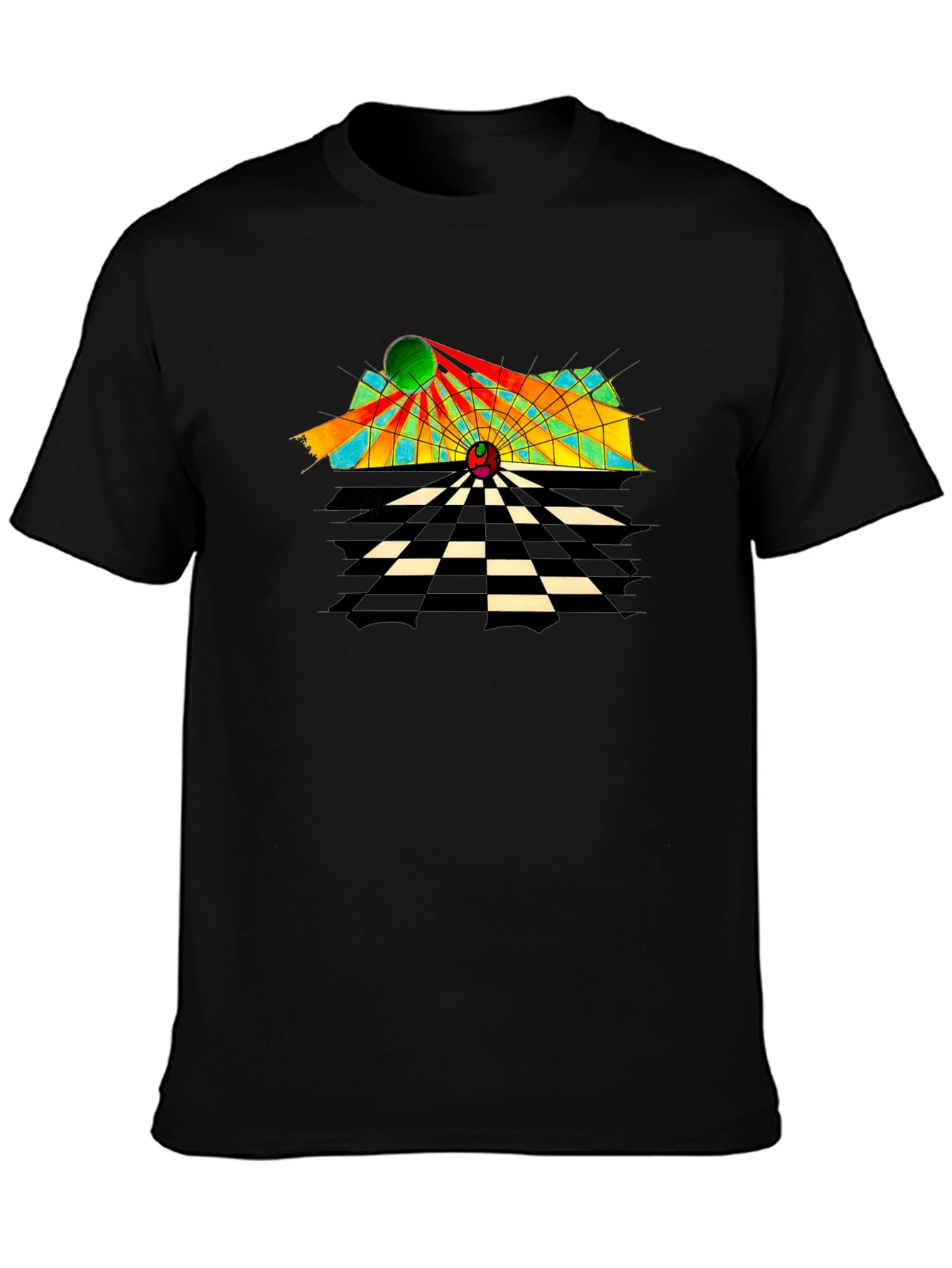Abstract Geometric T-Shirt - Retro Style Tee