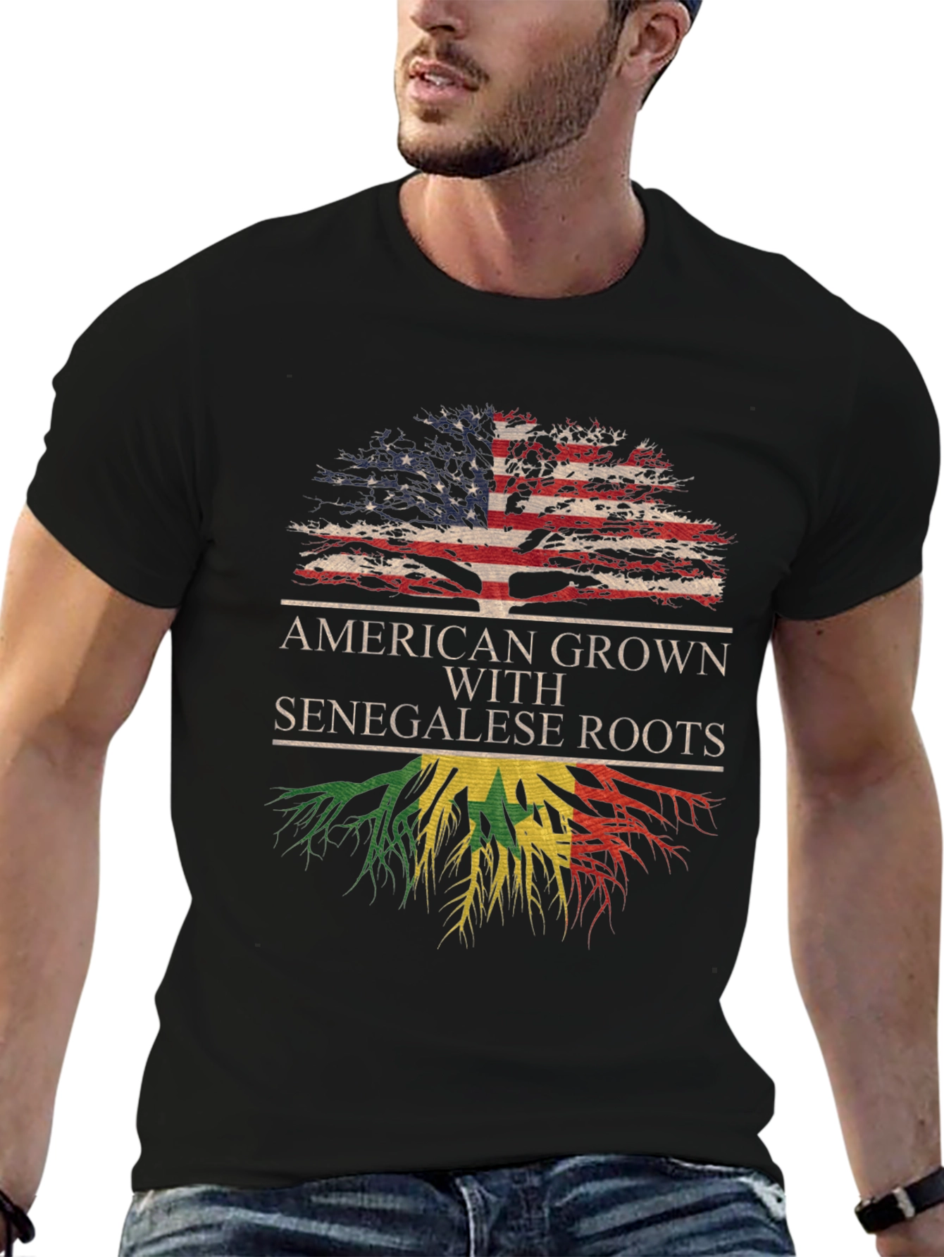 American Grown With Senegalese Roots T-Shirt