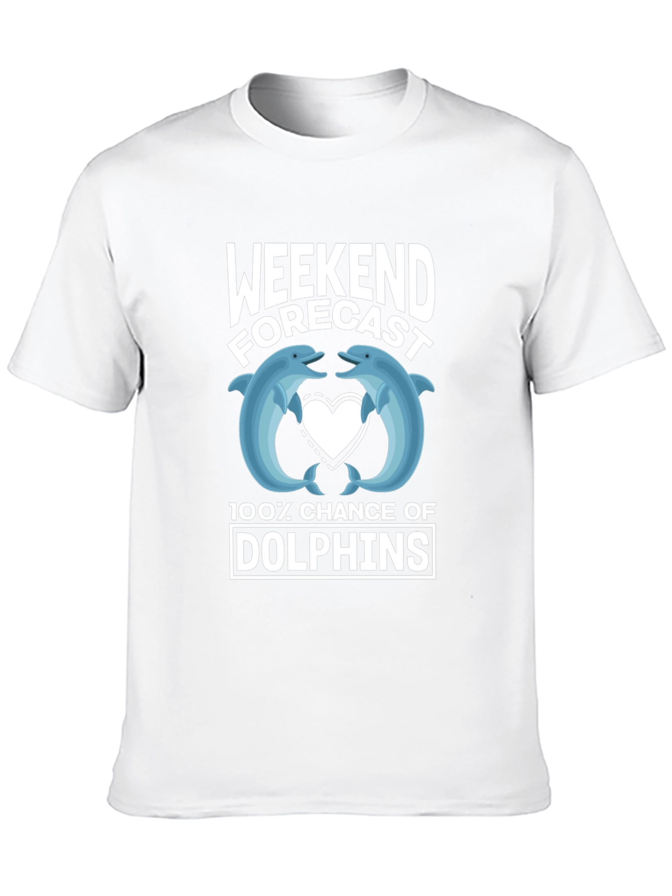 Weekend Forecast Dolphins Graphic T-Shirt