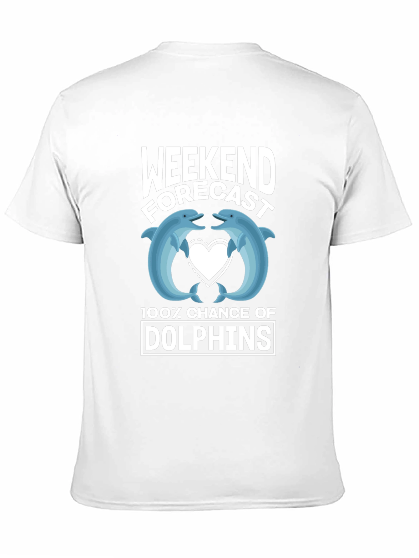 Weekend Forecast Dolphins Graphic T-Shirt