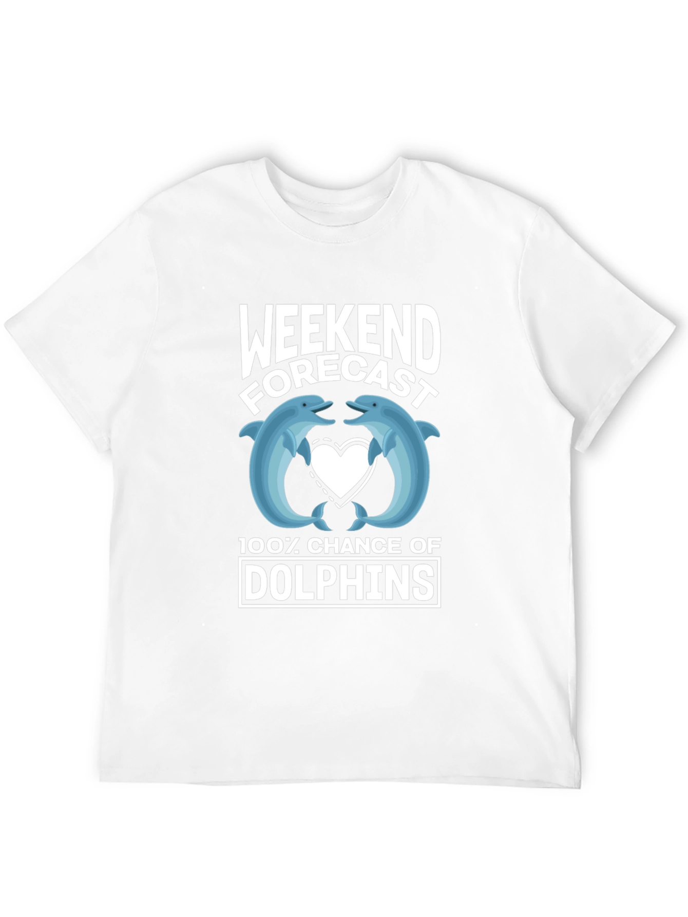 Weekend Forecast Dolphins Graphic T-Shirt
