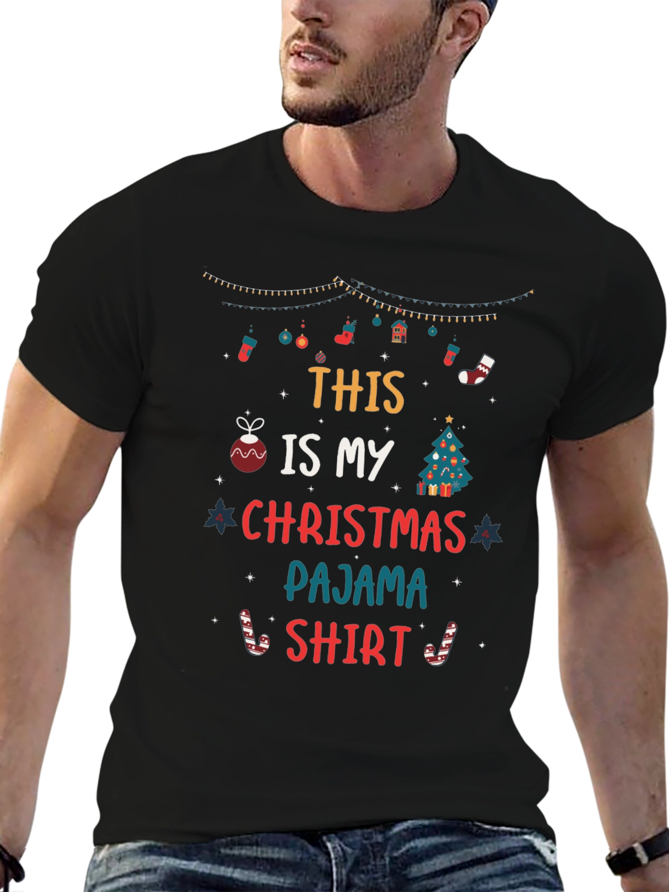 Christmas Pajama T-Shirt - Holiday Apparel