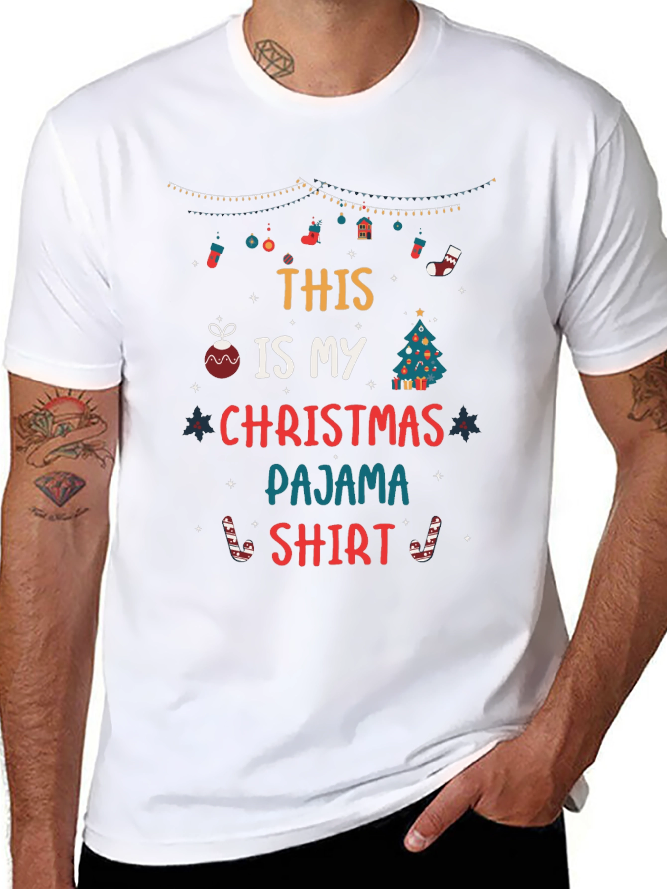 Christmas Pajama T-Shirt - Holiday Apparel