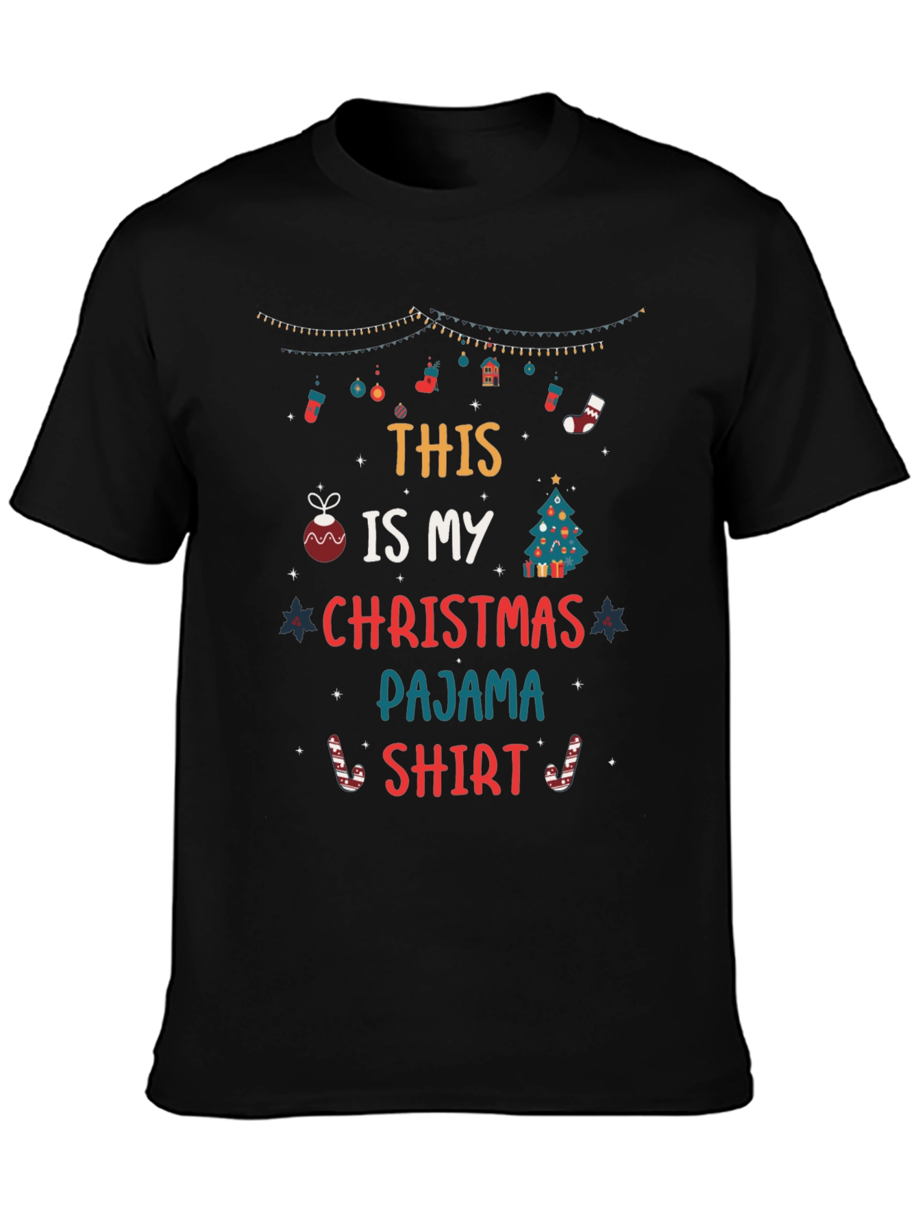 Christmas Pajama T-Shirt - Holiday Apparel