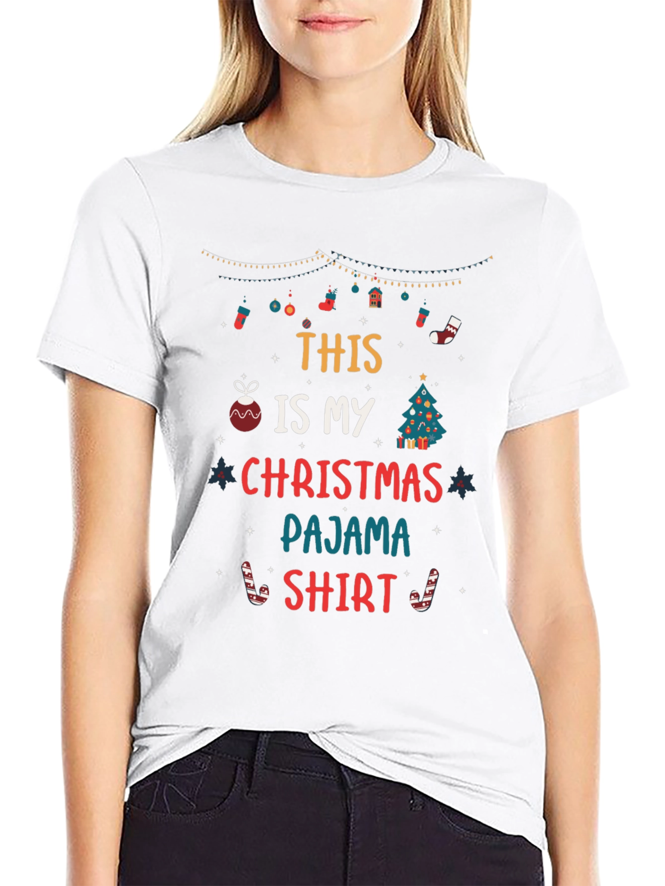 Christmas Pajama T-Shirt - Holiday Apparel