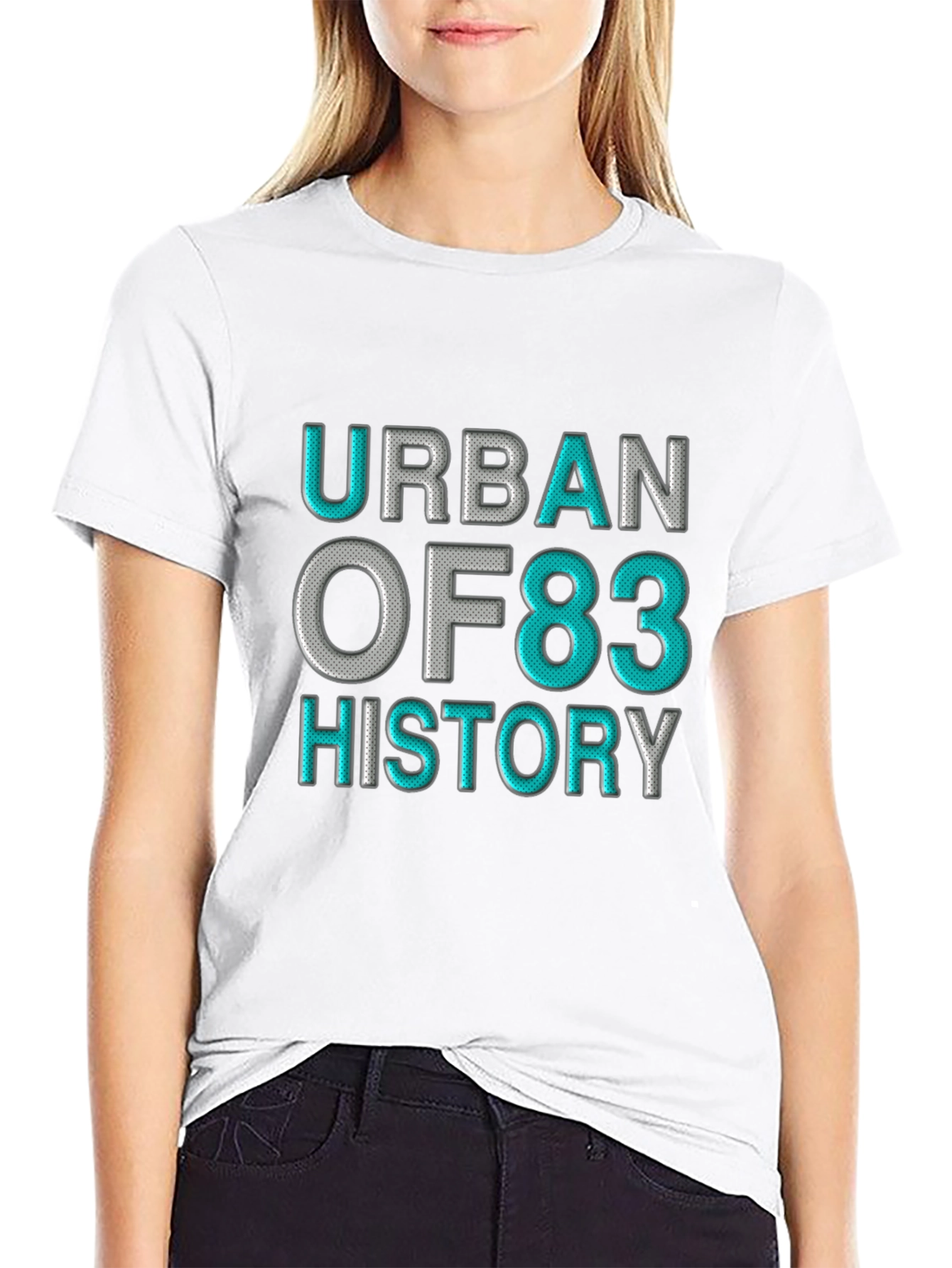 Urban OF83 History Graphic Print Tee - Black