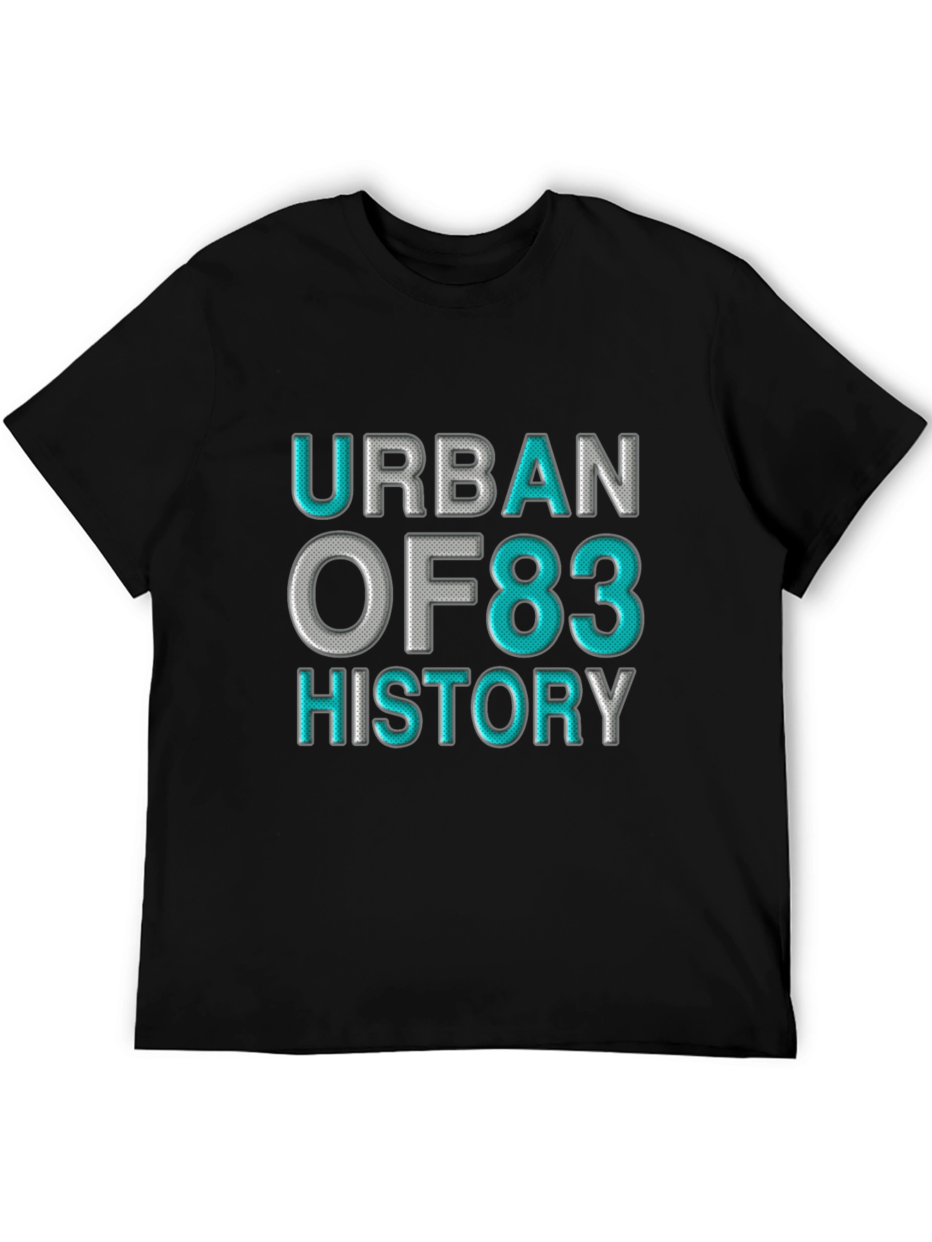 Urban OF83 History Graphic Print Tee - Black