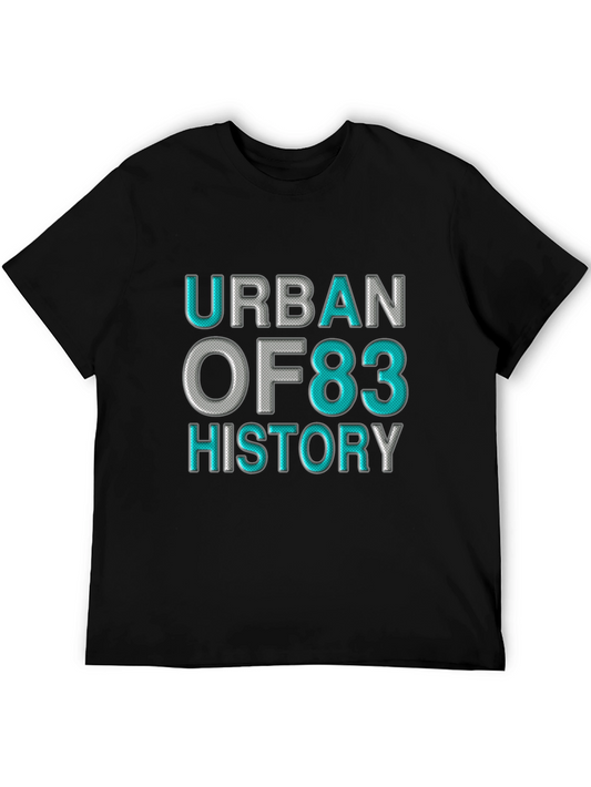 Urban OF83 History Graphic Print Tee - Black