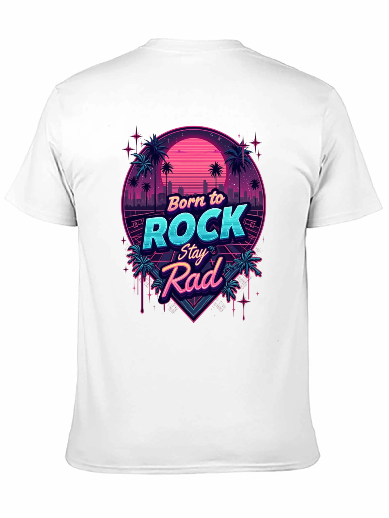 Retro Born to Rock T-Shirt - Stay Rad!