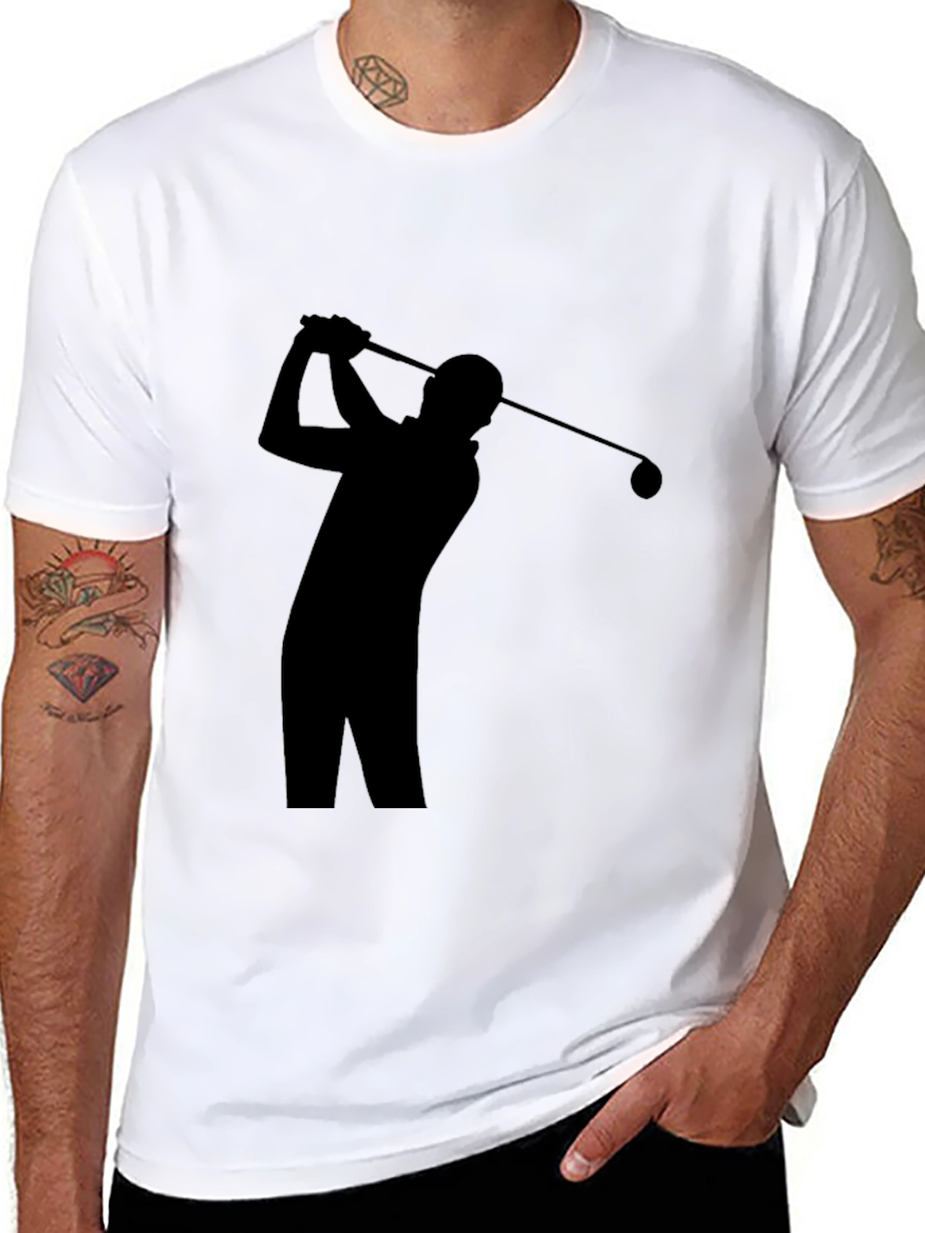 Black Golf Silhouette T-Shirt