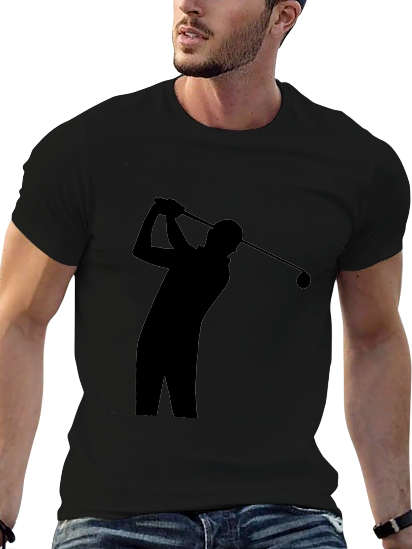 Black Golf Silhouette T-Shirt