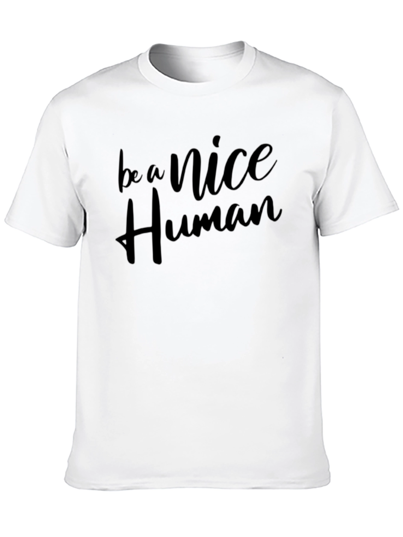 Be A Nice Human Graphic Tee - Black