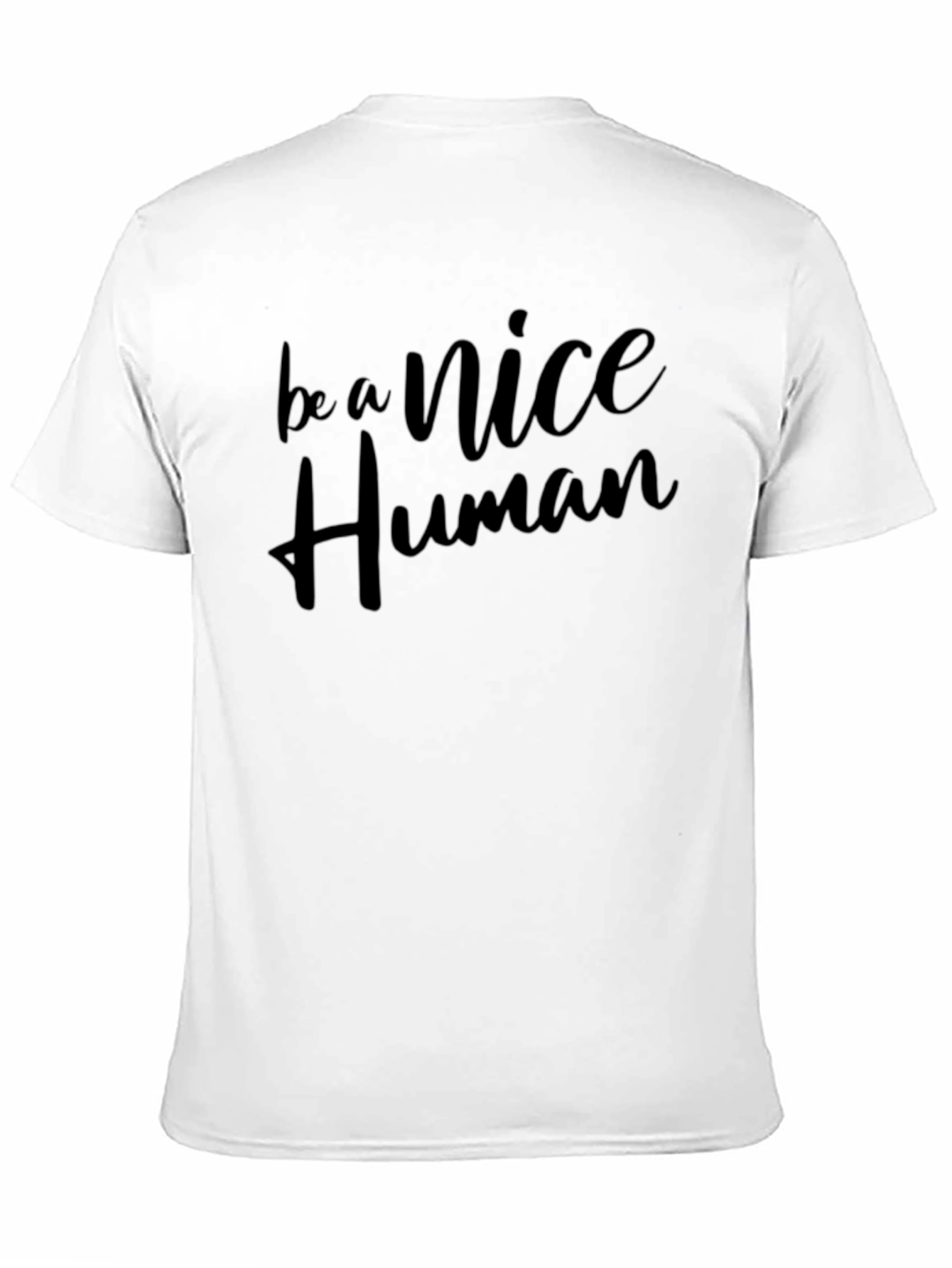 Be A Nice Human Graphic Tee - Black